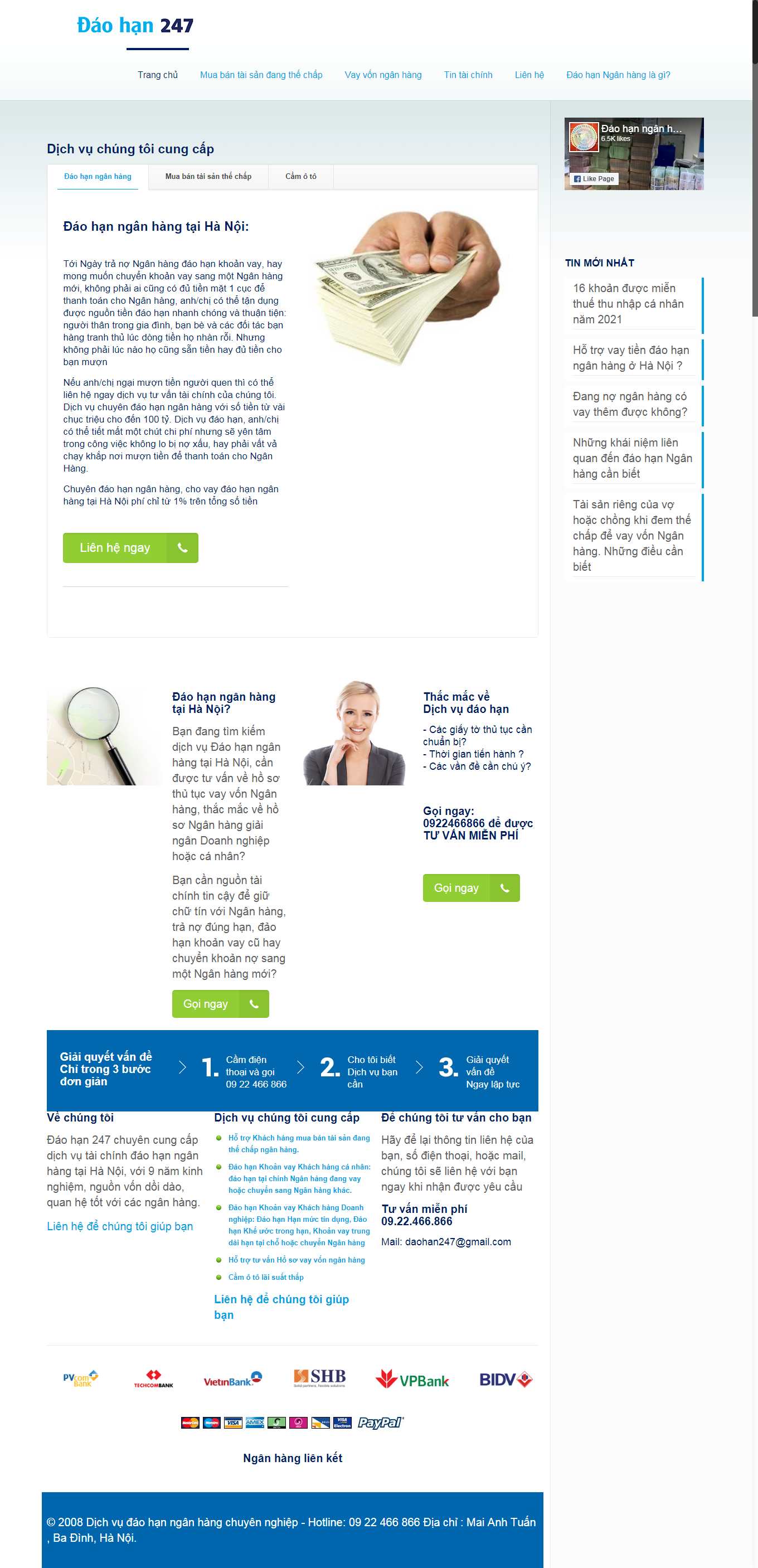 [easy-vay] Thiết kế Website Web vay tín dụng - daohan247com