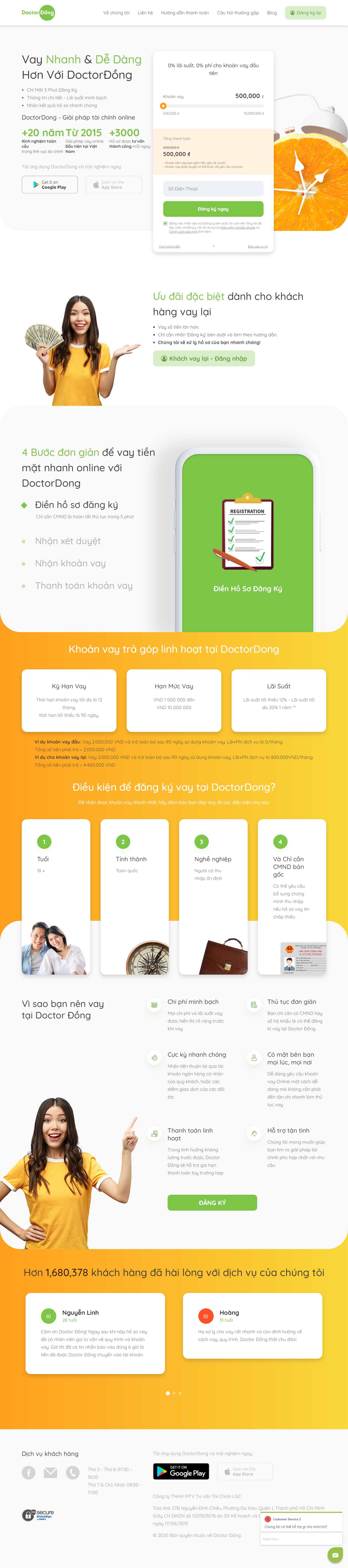 [easy-vay] Thiết kế Website Web vay tín dụng - doctordongvn