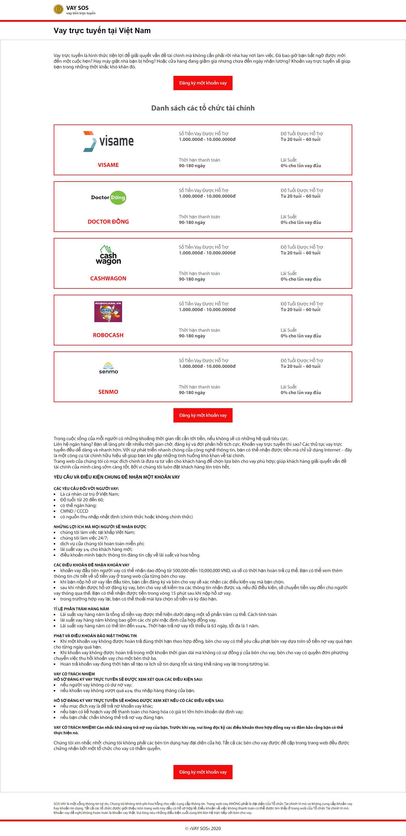 [easy-vay] Thiết kế Website Web vay tín dụng - vay-sosvn