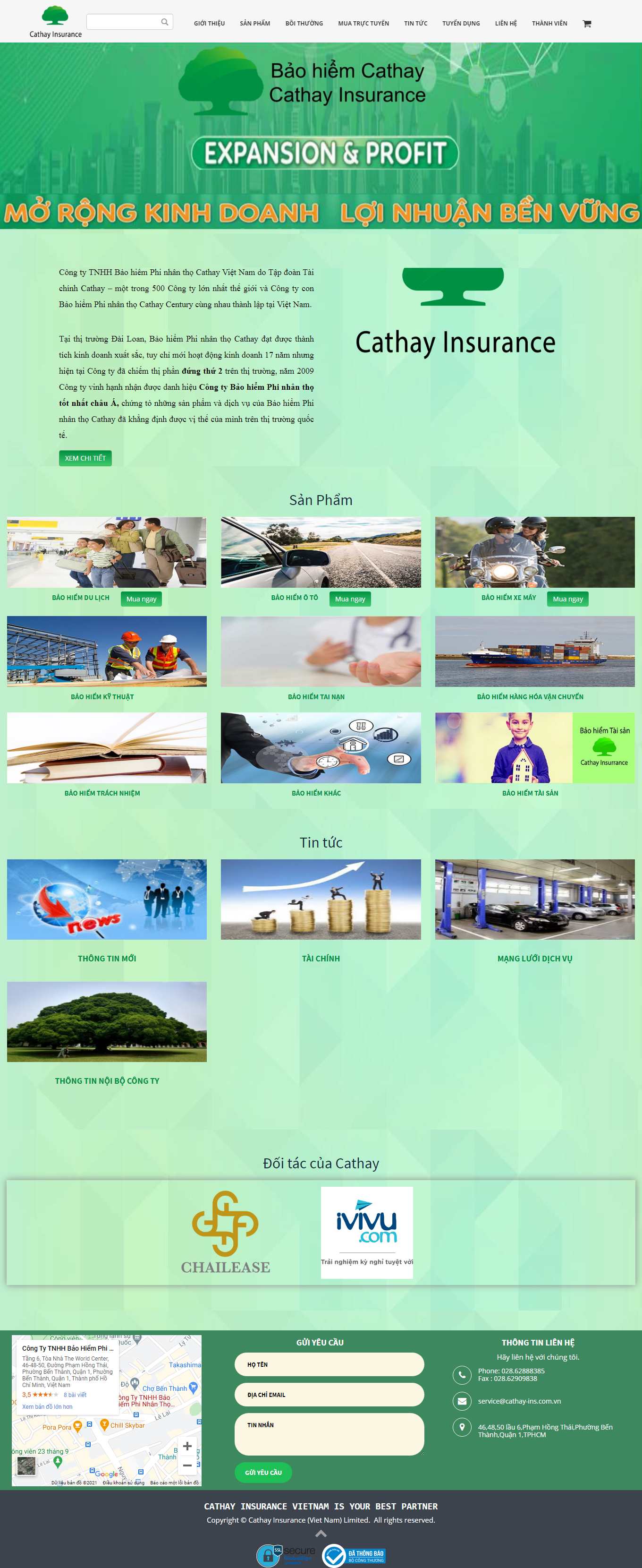 [baohiemmanulifevn] Thiết kế Website Web bảo hiểm - wwwcathay-inscomvn