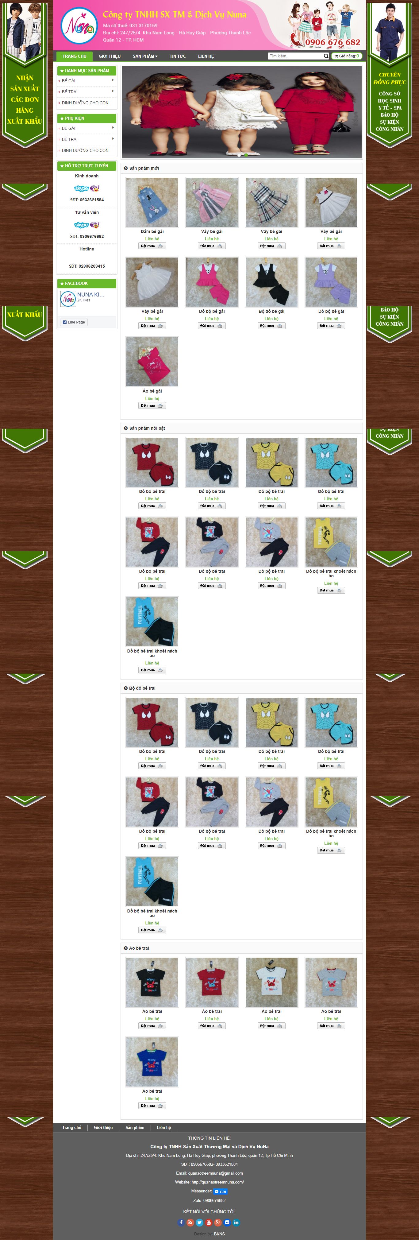 [dongphuctanphuong] Thiết kế Website Web giá rẻ - quanaotreemnunacom