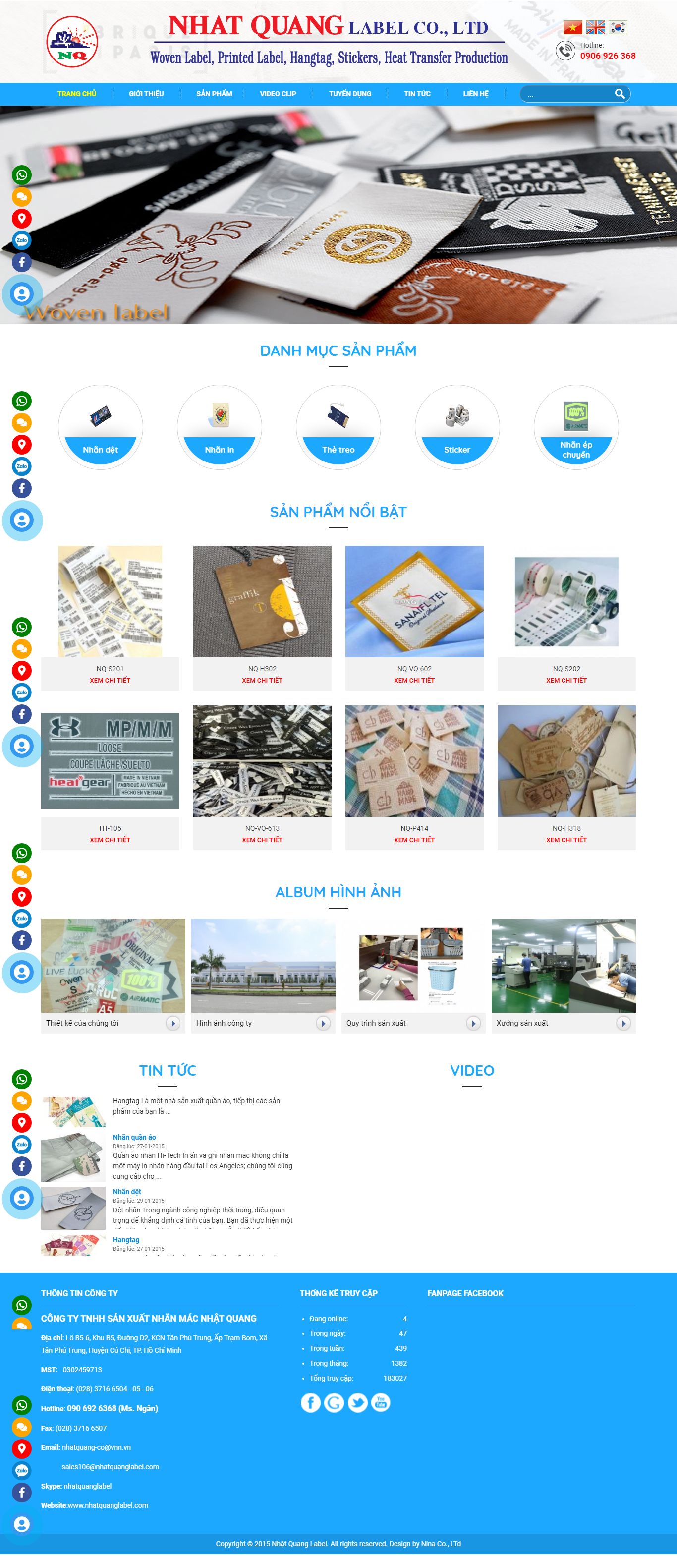 [dongphuctanphuong] Thiết kế Website Web giá rẻ - wwwnhatquanglabelcom