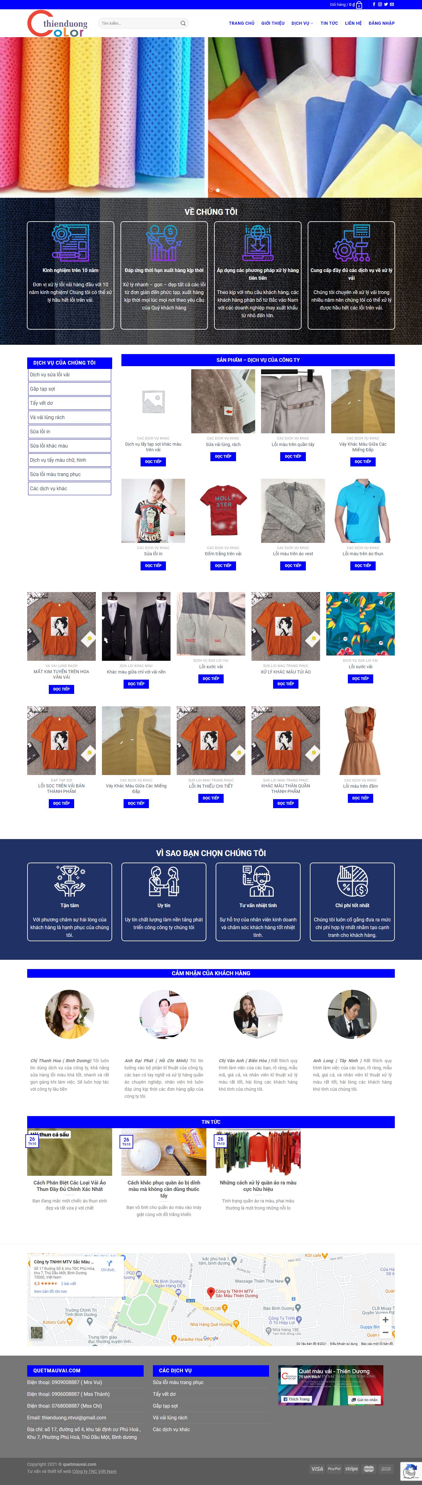 [delta] Thiết kế Website Web dịch vụ - quetmauvaicom