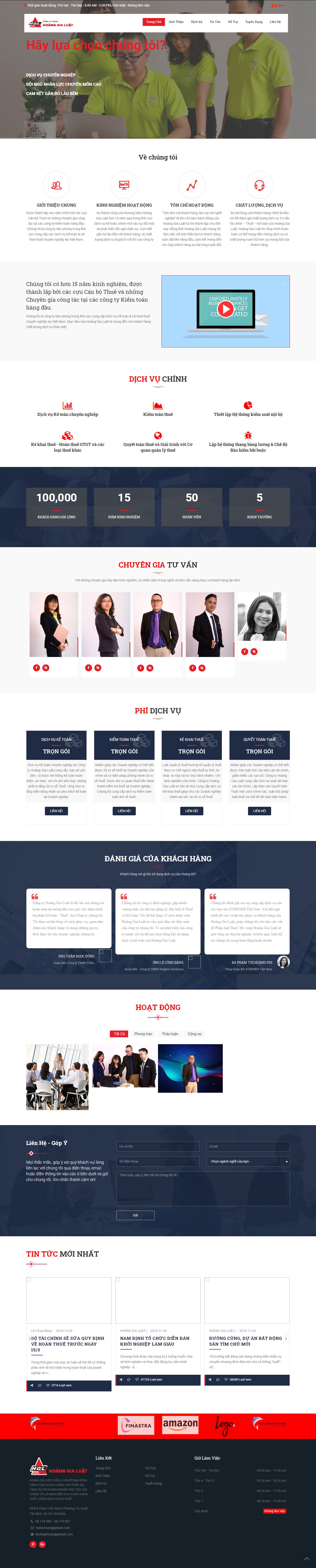 [delta] Thiết kế Website Web dịch vụ - hoanggialuatcom