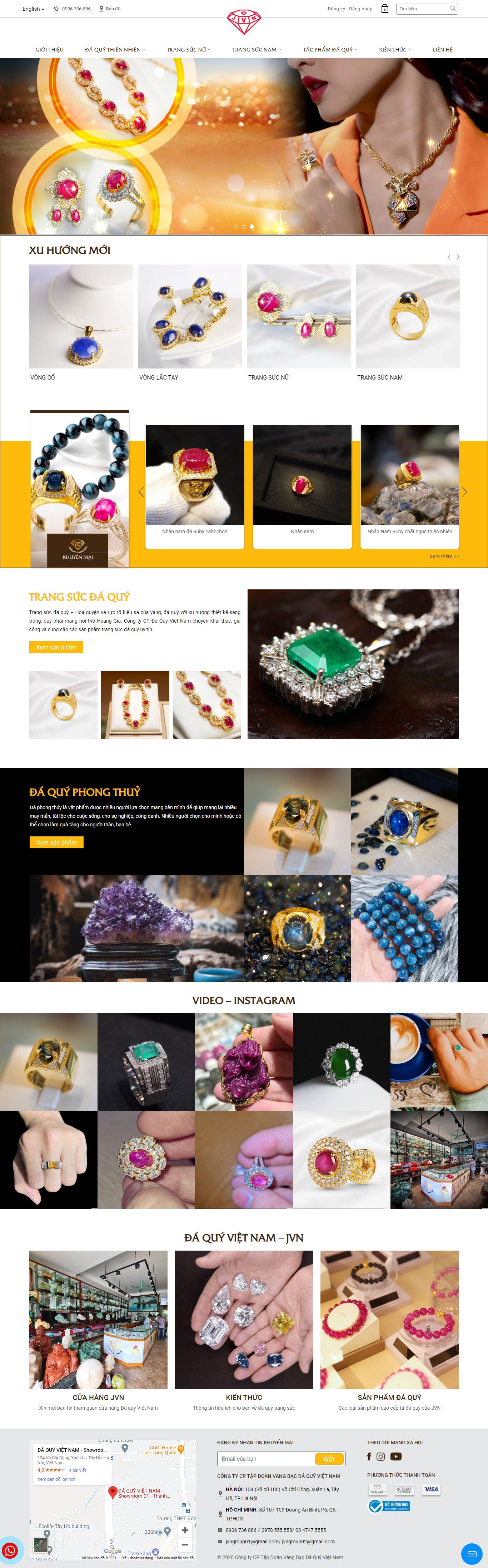 [giavang] Thiết kế Website Web vàng bạc đá quý - daquyvietnamvn