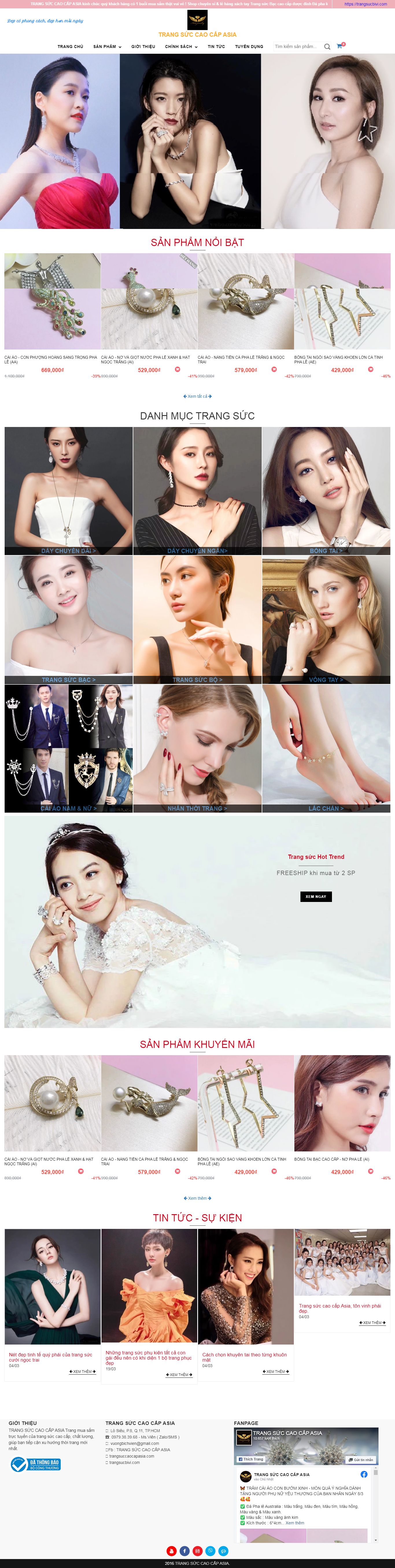 [giavang] Thiết kế Website Web vàng bạc đá quý - trangsuccaocapasiacom