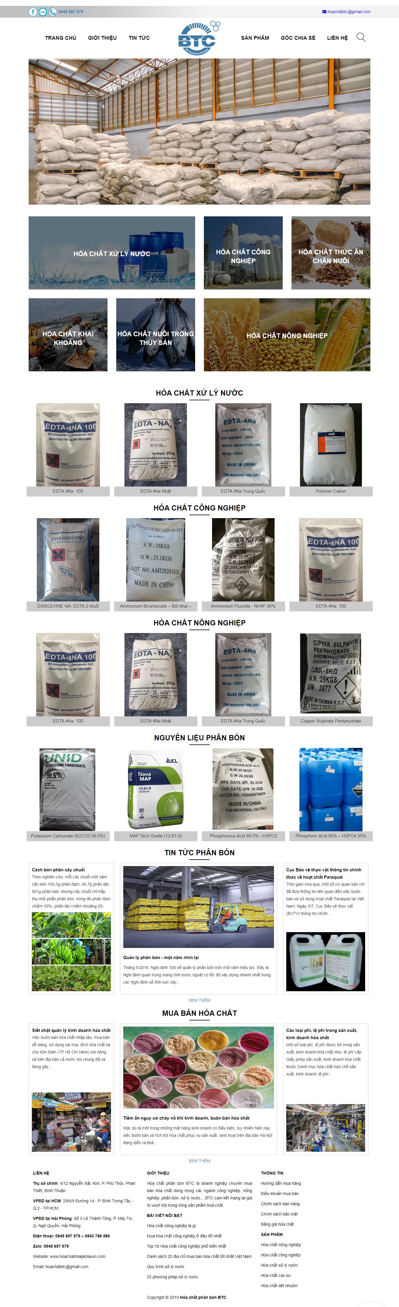 [congcaphe] Thiết kế Website Web quán cafe - hoachatnhapkhauvncom