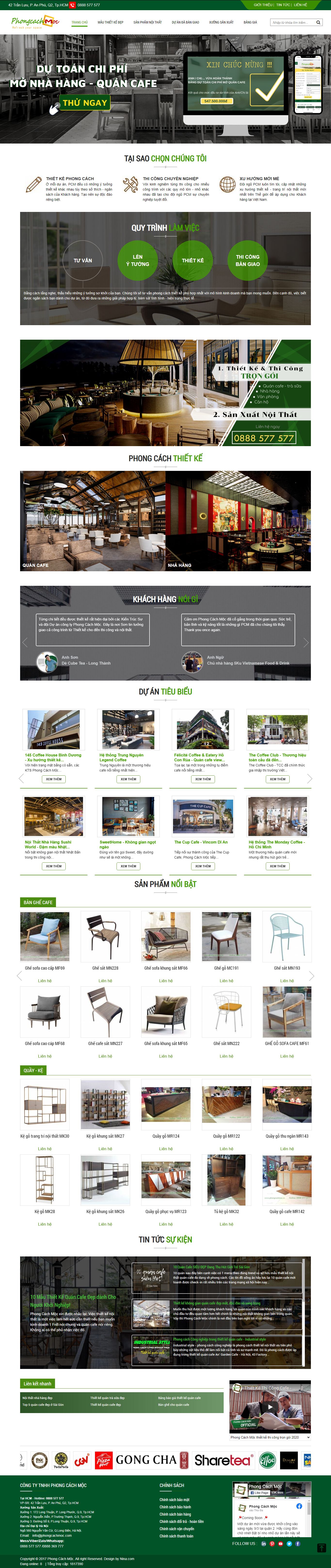 [congcaphe] Thiết kế Website Web quán cafe - thietkecafedepcomvn