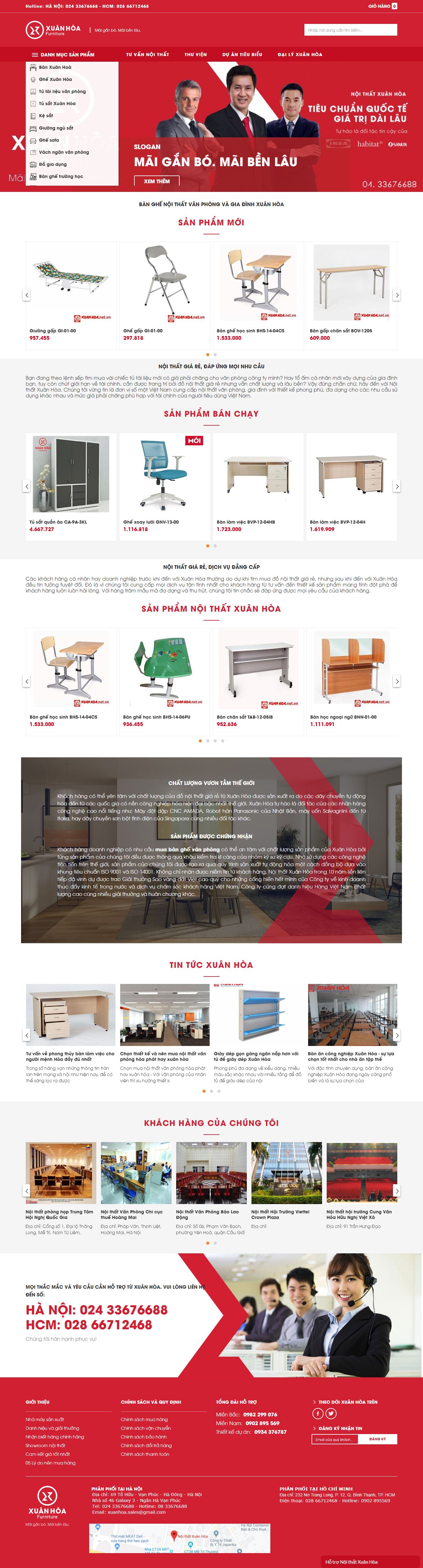 [chonoithat] Thiết kế Website Web uy tín - xuanhoanetvn