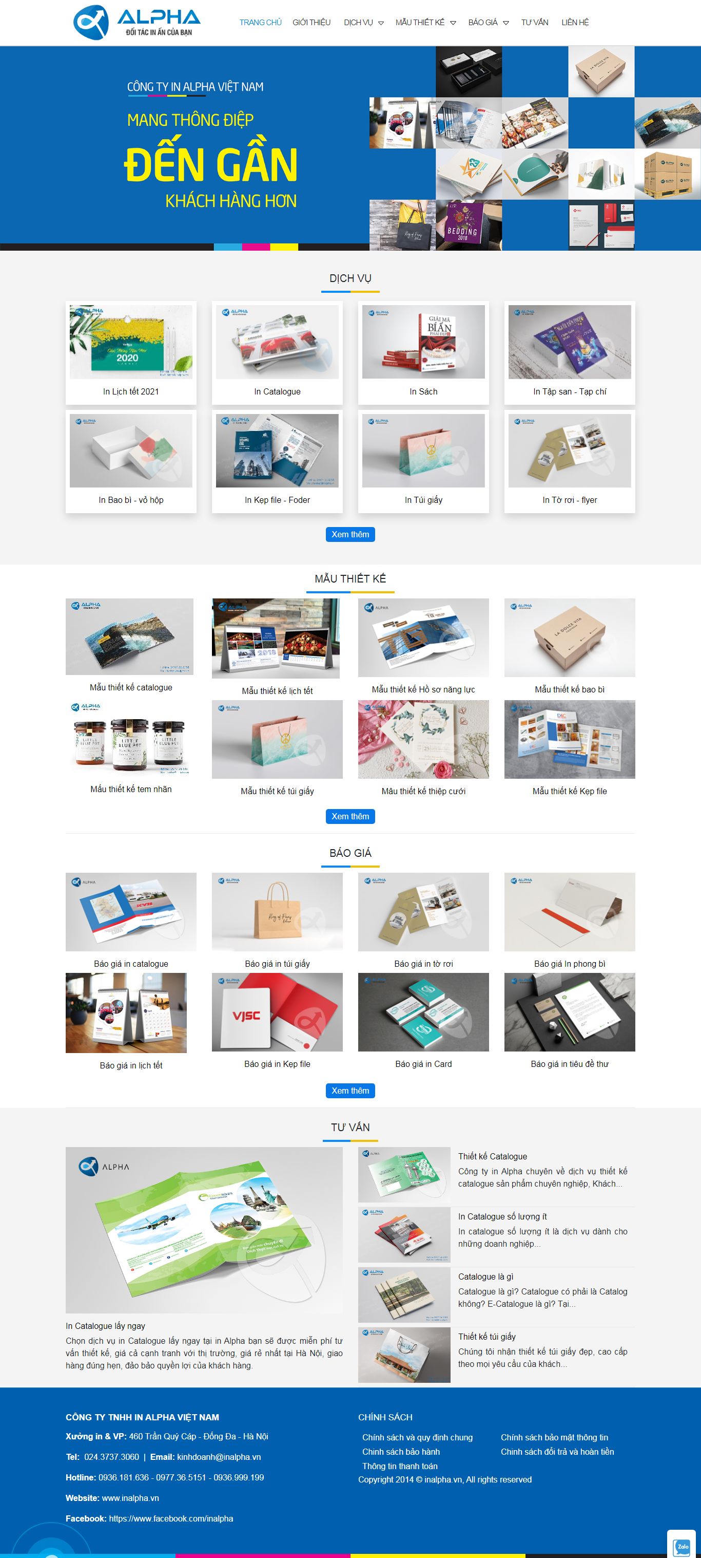 [giaytot] Thiết kế Website Web giới thiệu sản phẩm - wwwinalphavn