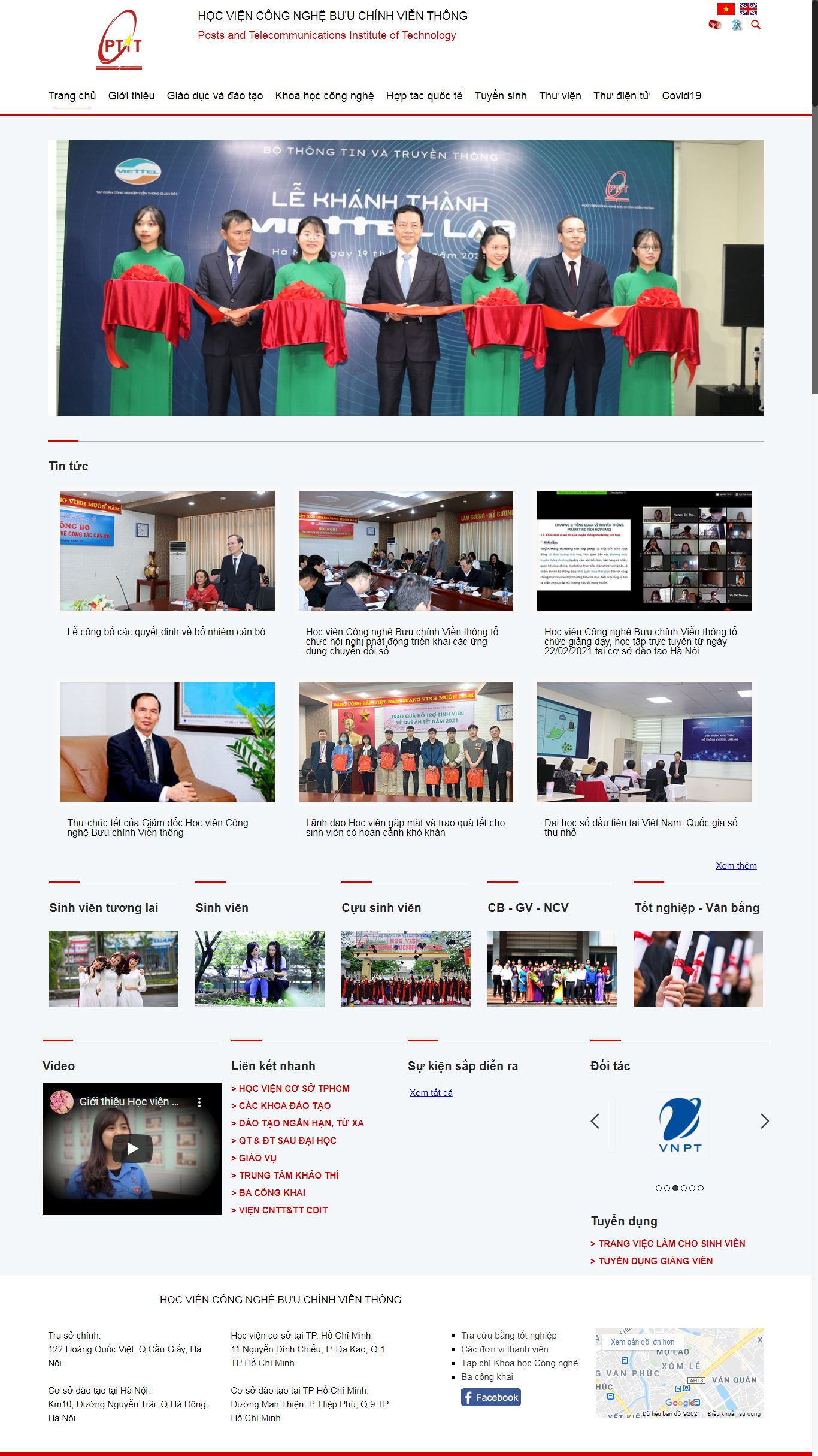 [growgreen] Thiết kế Website Web giáo dục - portalptiteduvn