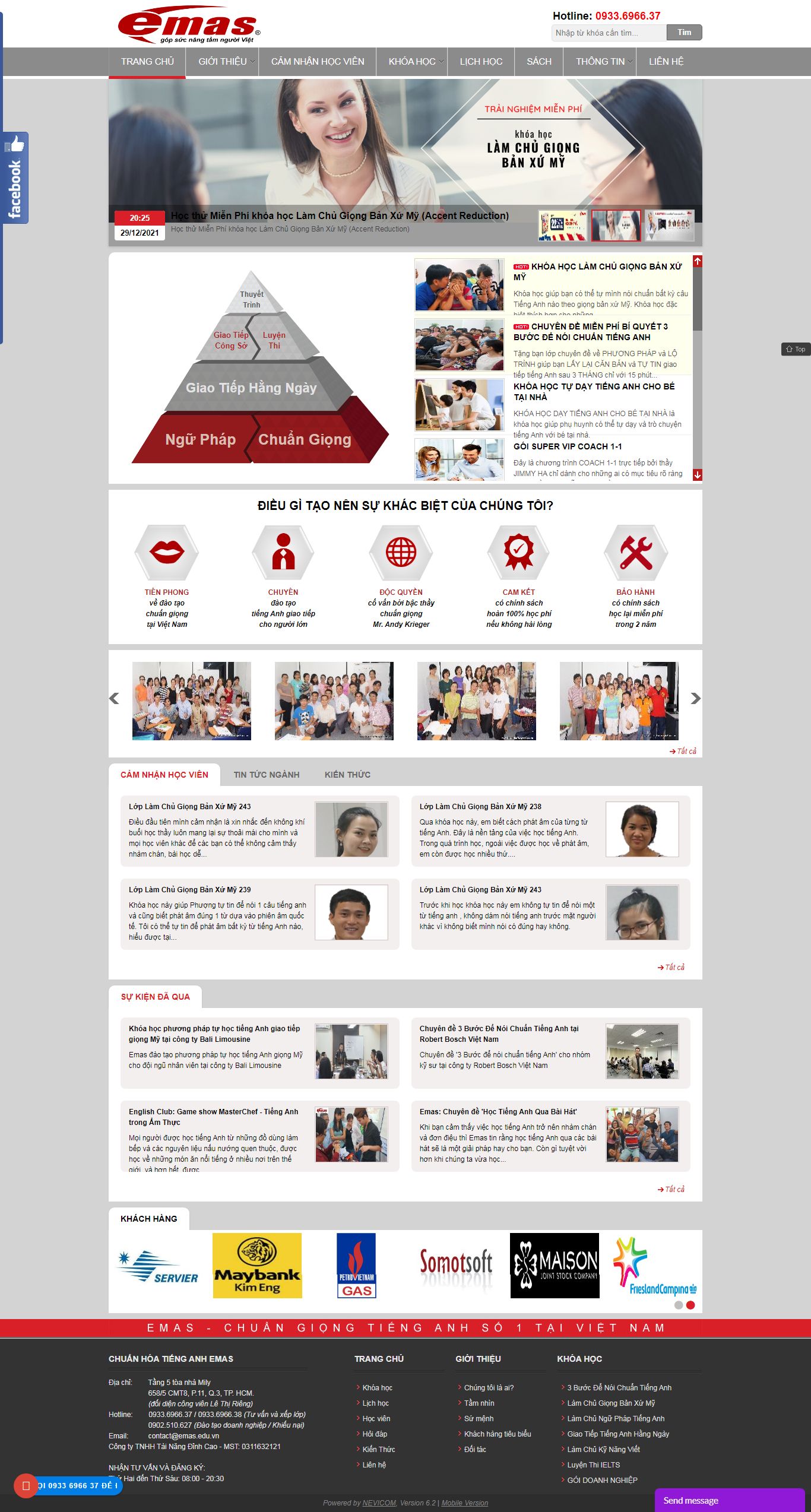 [baosongngu] Thiết kế Website Web học tiếng anh - emaseduvn