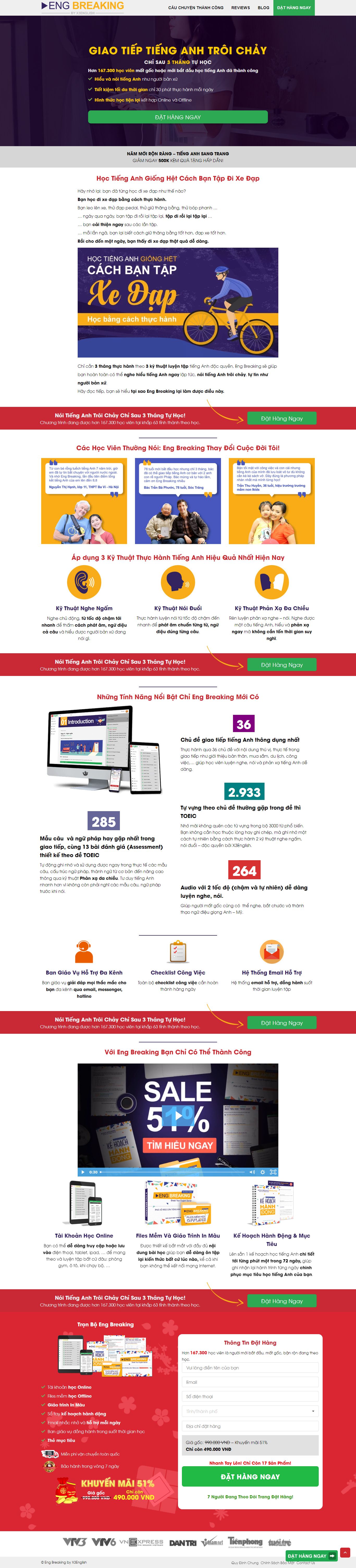 [baosongngu] Thiết kế Website Web học tiếng anh - engbreakingcom