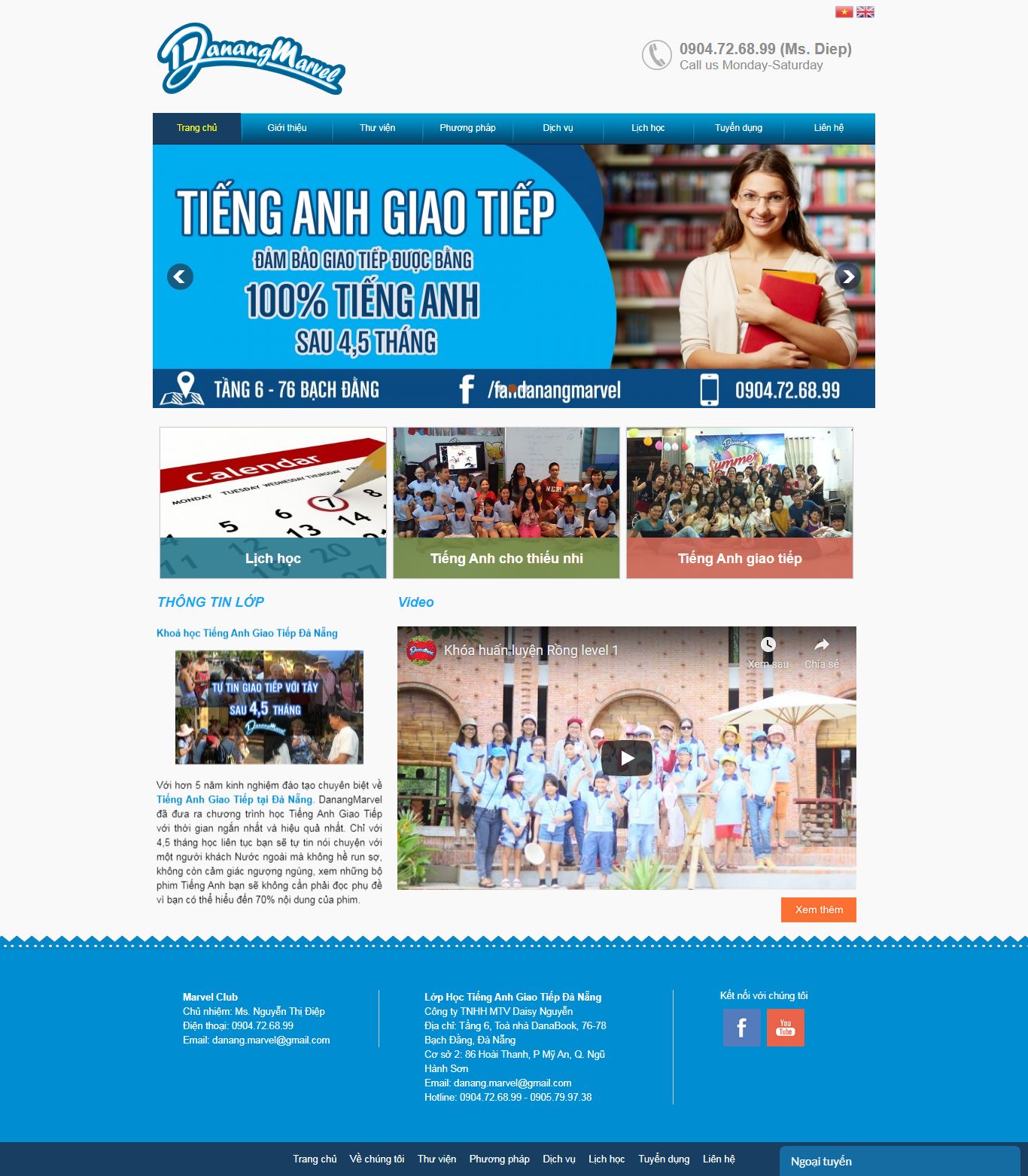 [baosongngu] Thiết kế Website Web học tiếng anh - danangmarvel-educom