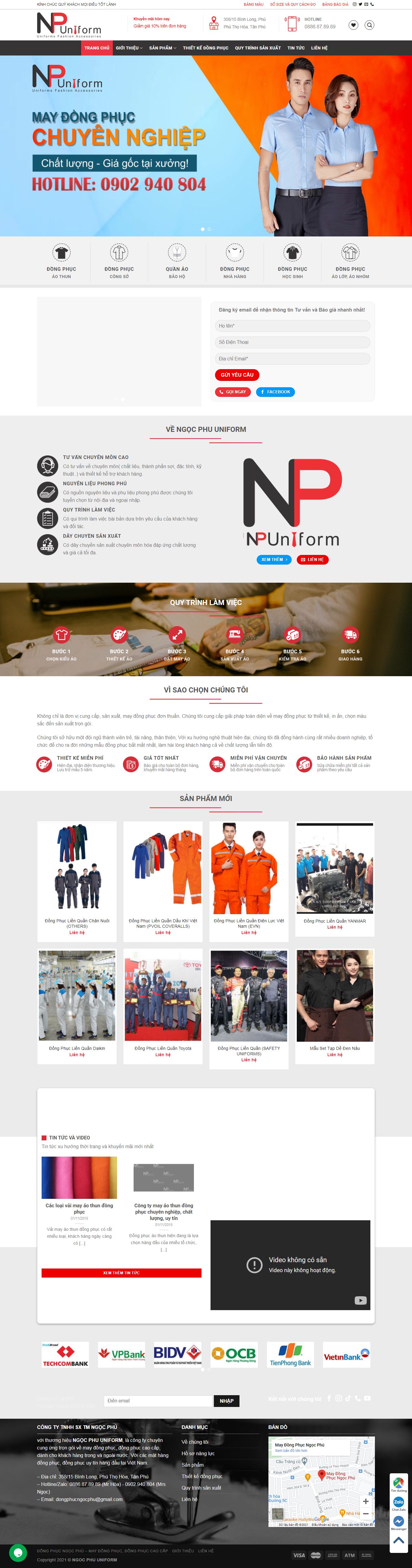 [4men] Thiết kế Website Web thời trang - dongphucngocphucom