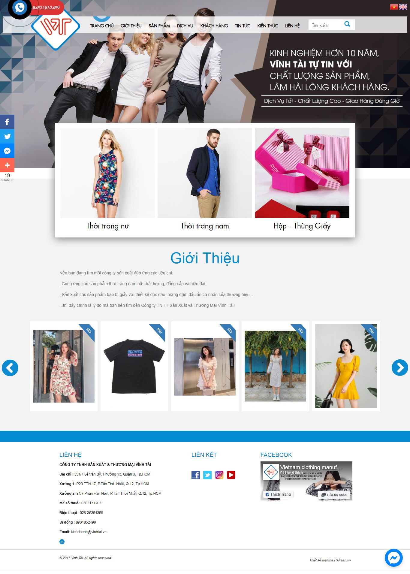 Thiết Kế Web Thời Trang - Vietwebgroup.Vn