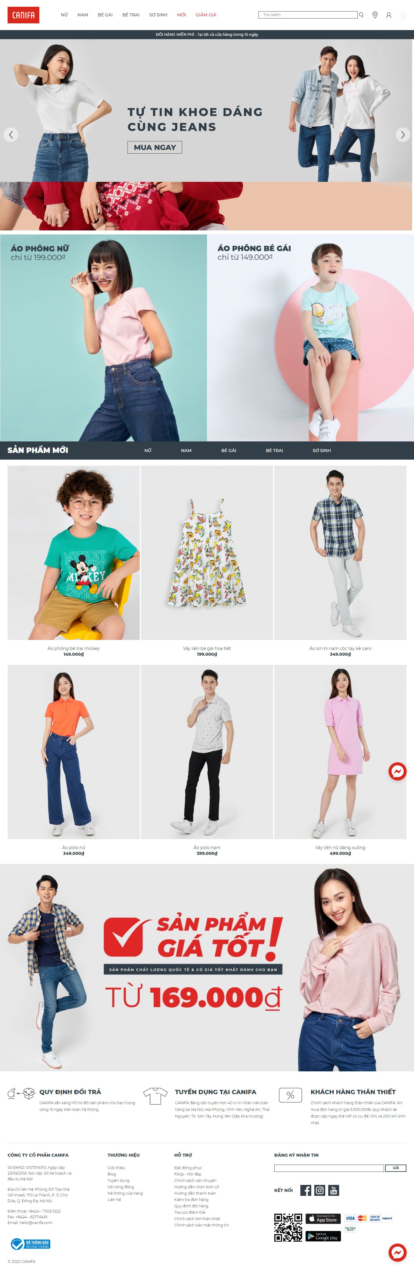 [beyeuthuong] Thiết kế Website Web thời trang trẻ em - canifacom