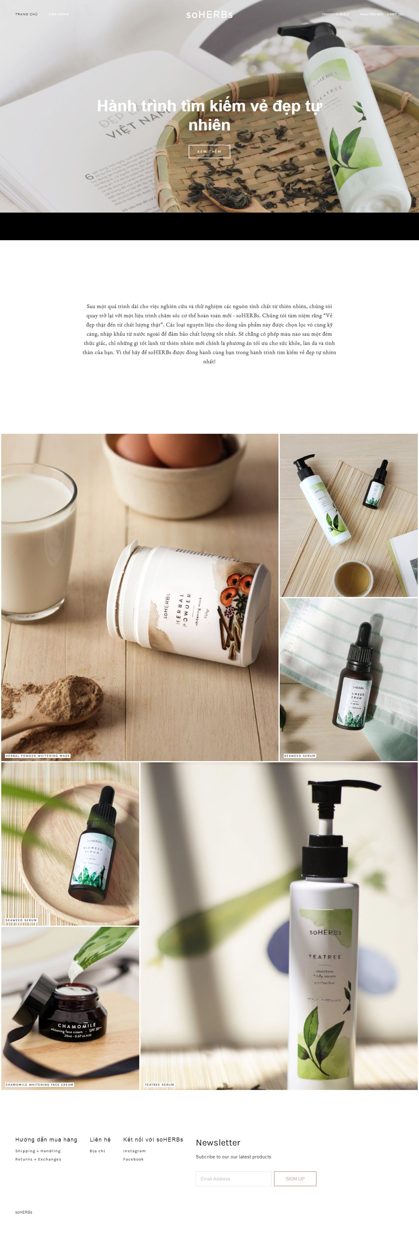 [myphamnhat] Thiết kế Website Web mỹ phẩm - wwwsoherbsinfo