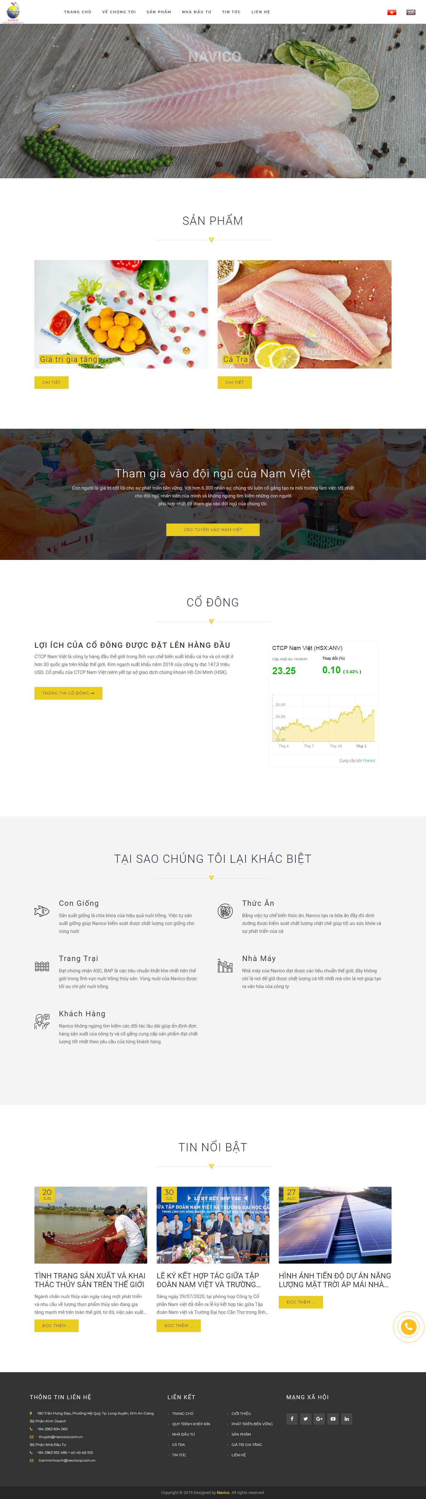 [giangghe] Thiết kế Website Web hải sản - navicorpcomvn