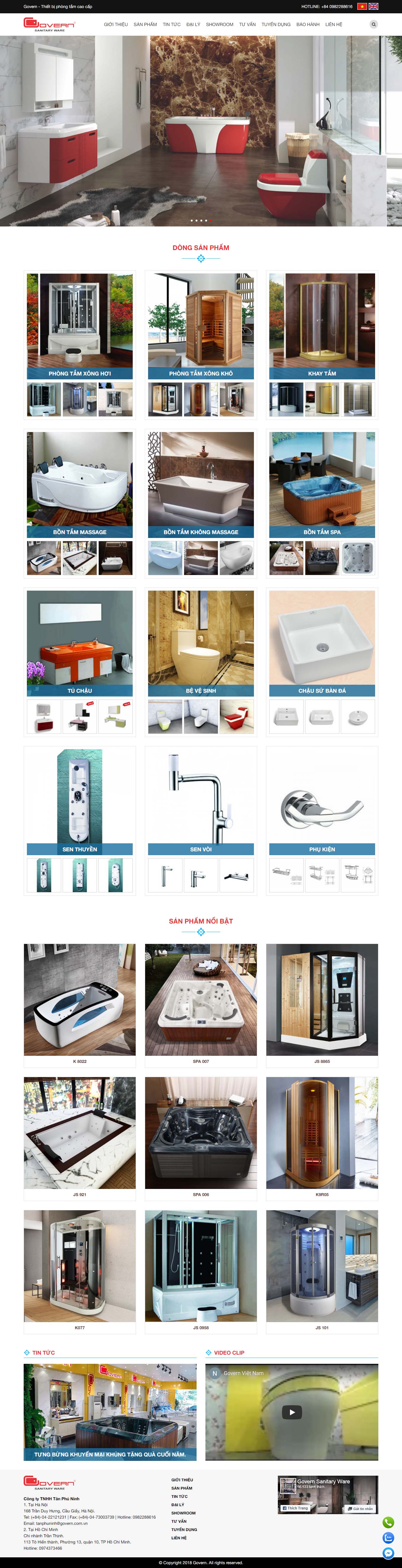 [dahaco] Thiết kế Website Web bán sen vòi - governcomvn