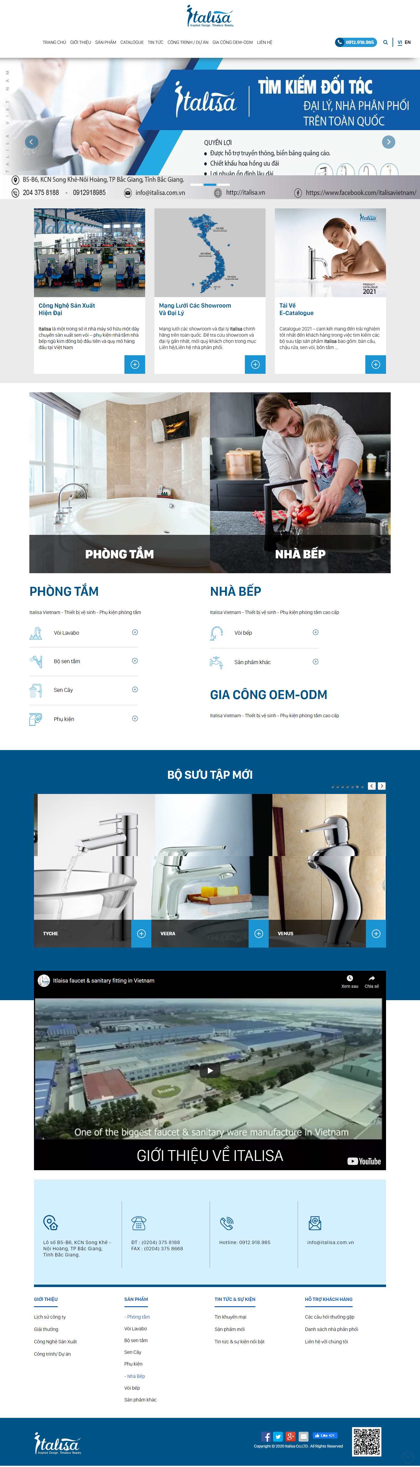 [dahaco] Thiết kế Website Web bán sen vòi - italisavn