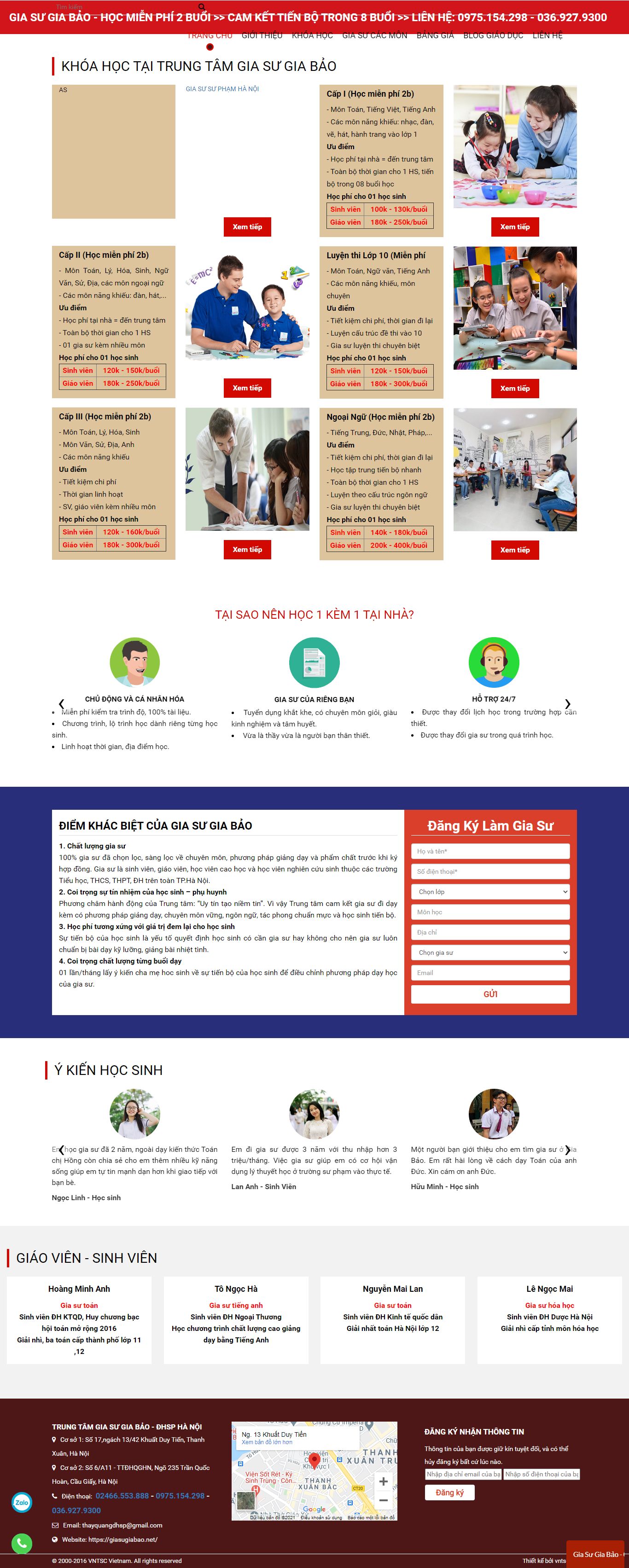 [giasuminhtam] Thiết kế Website Web gia sư - giasugiabaonet