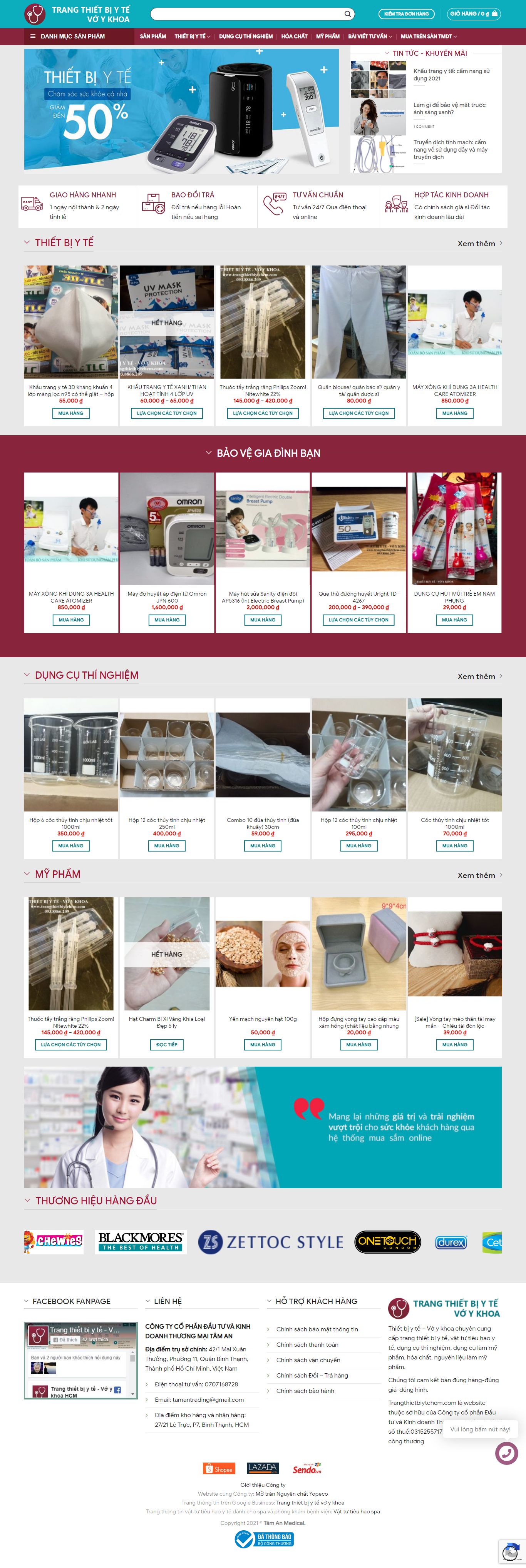 [moh] Thiết kế Website Web y tế - trangthietbiytehcmcom