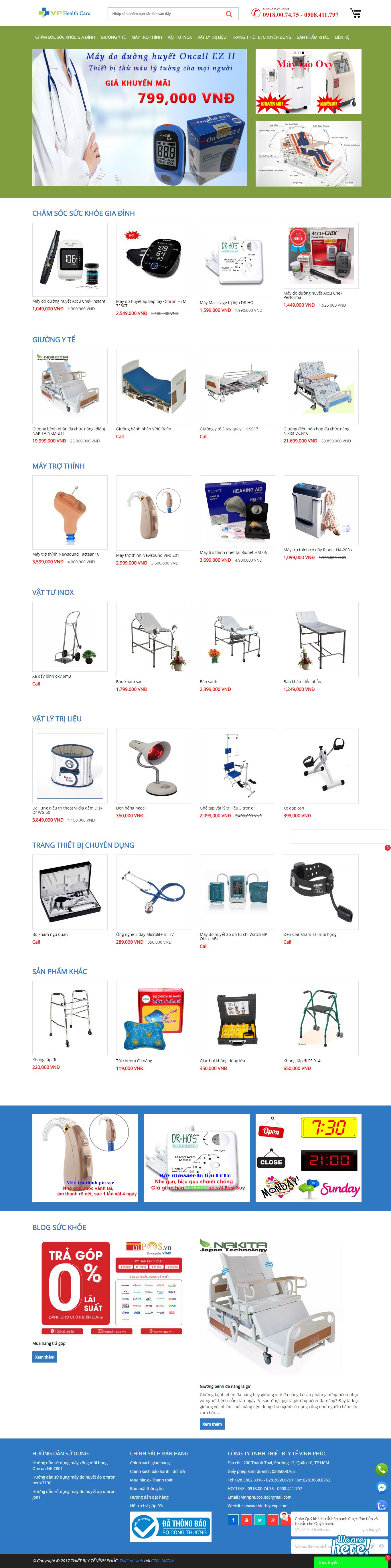 [moh] Thiết kế Website Web y tế - thietbiytevpcom