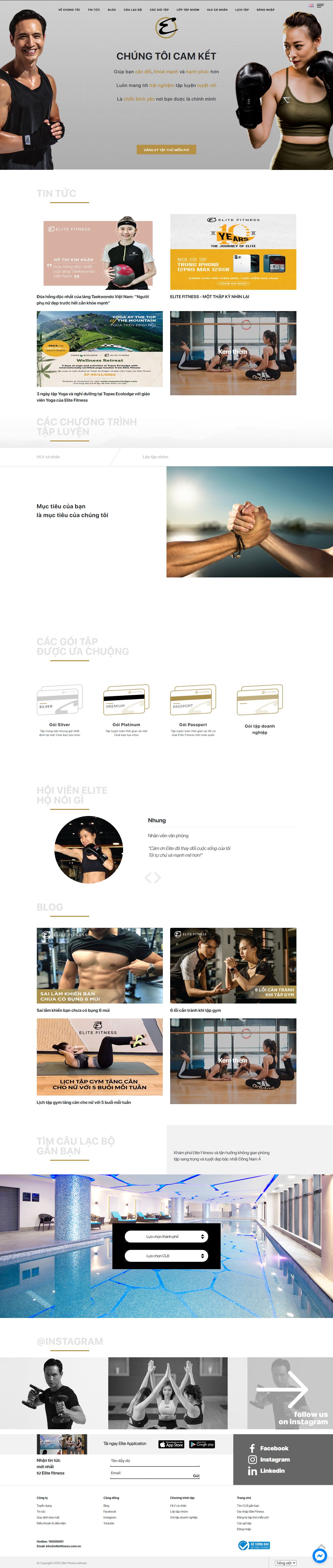 [7gym] Thiết kế Website Web phòng gym - elitefitnesscomvn