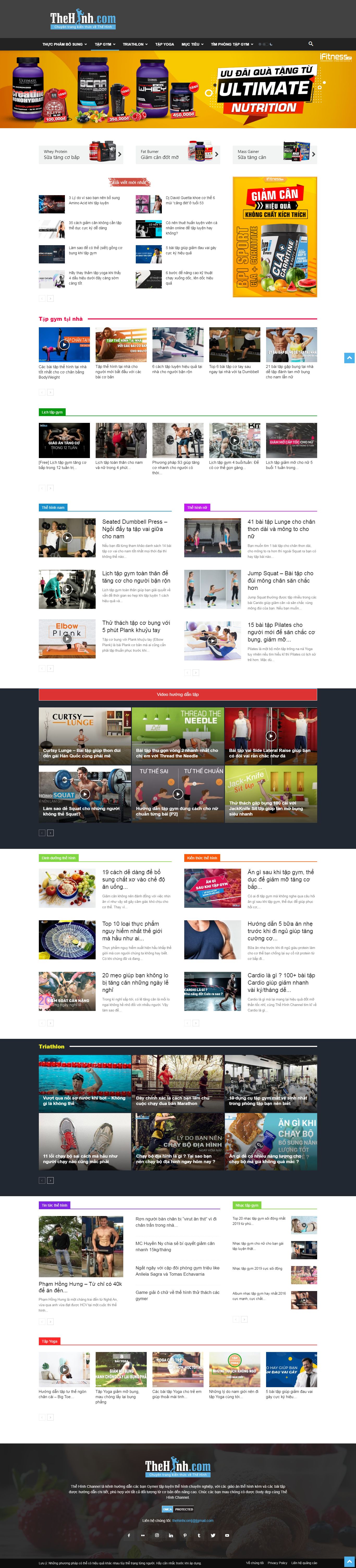 [7gym] Thiết kế Website Web phòng gym - wwwthehinhcom