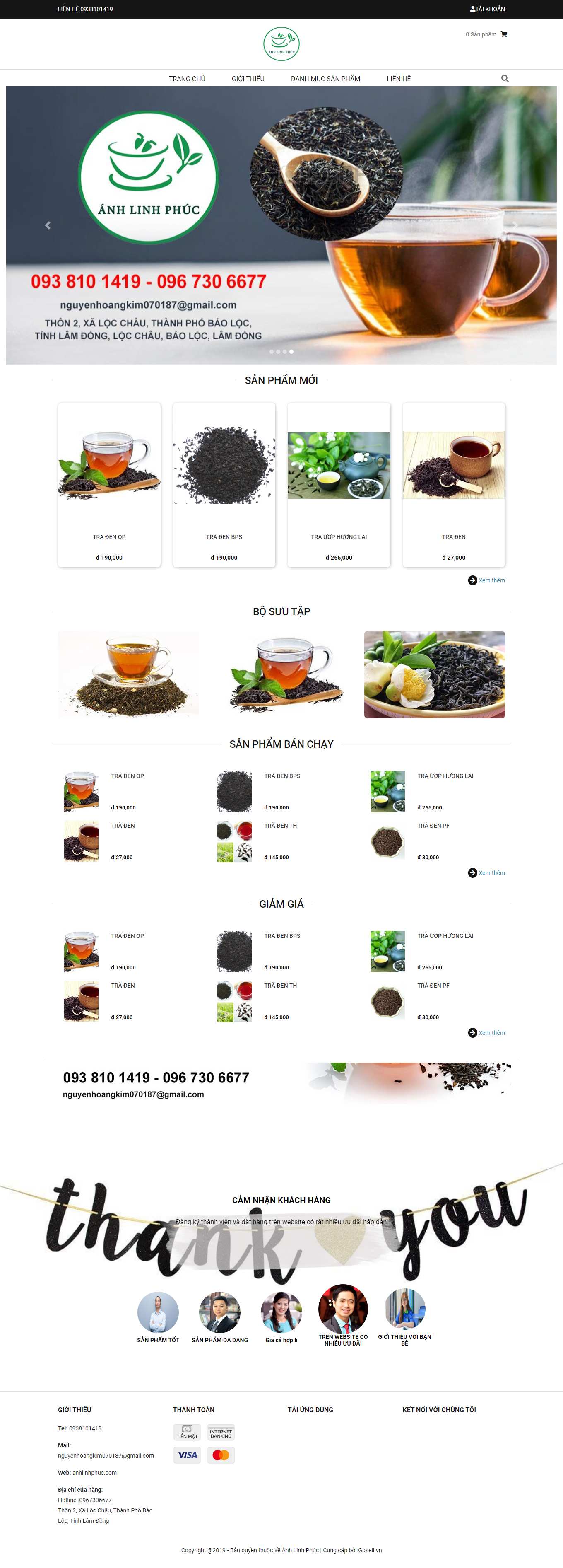 [dotea] Thiết kế Website Web bán chè - anhlinhphuccom