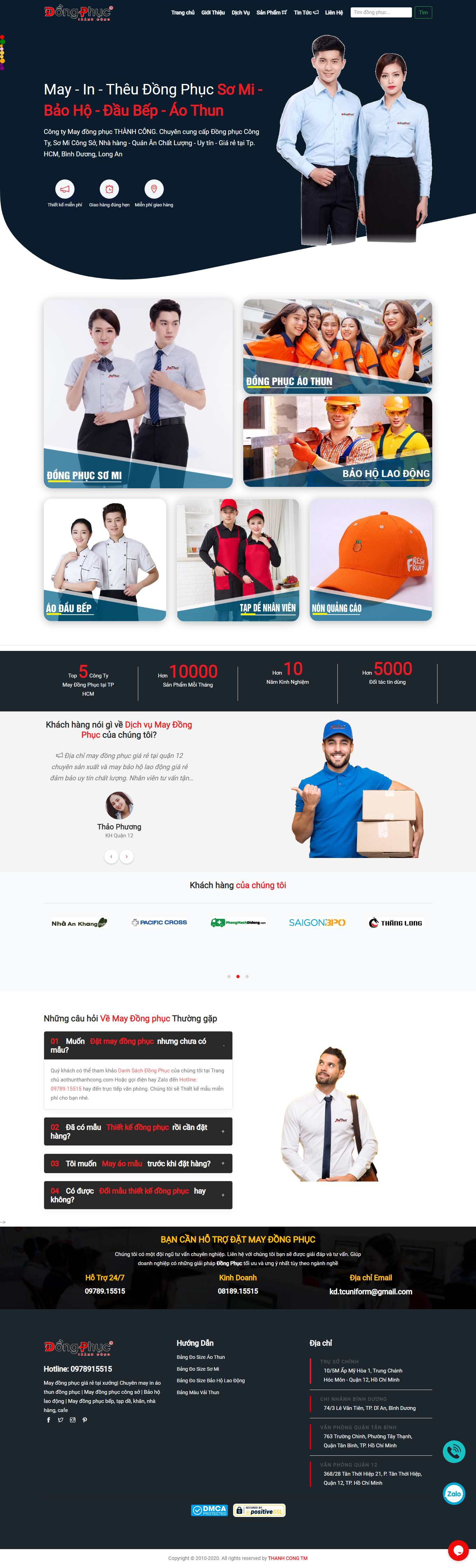 [printstyle] Thiết kế Website Web may áo thun - dongphucthanhcongvn