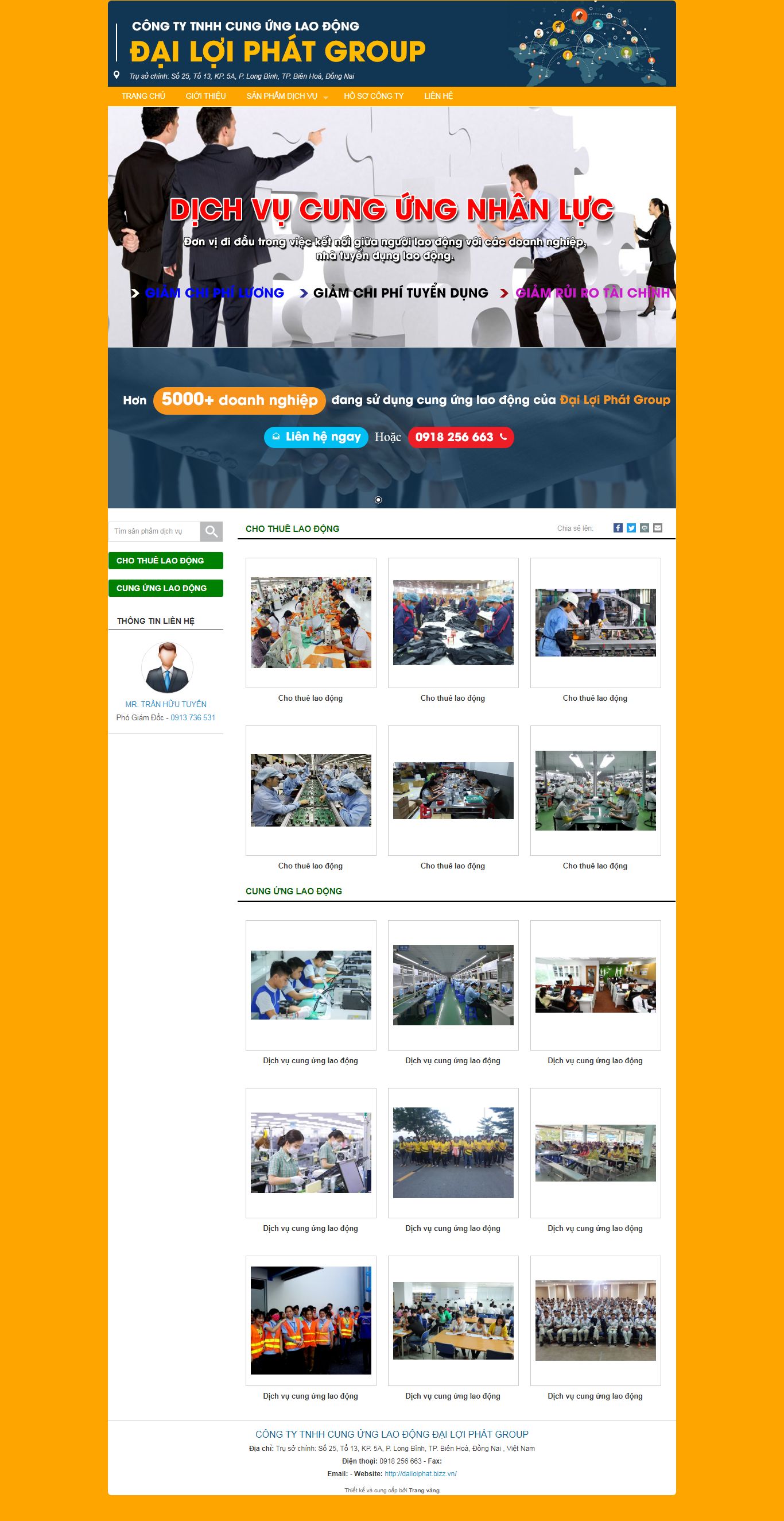 [dichvulaodongthoidai] Thiết kế Website Web việc làm - dailoiphatbizzvn