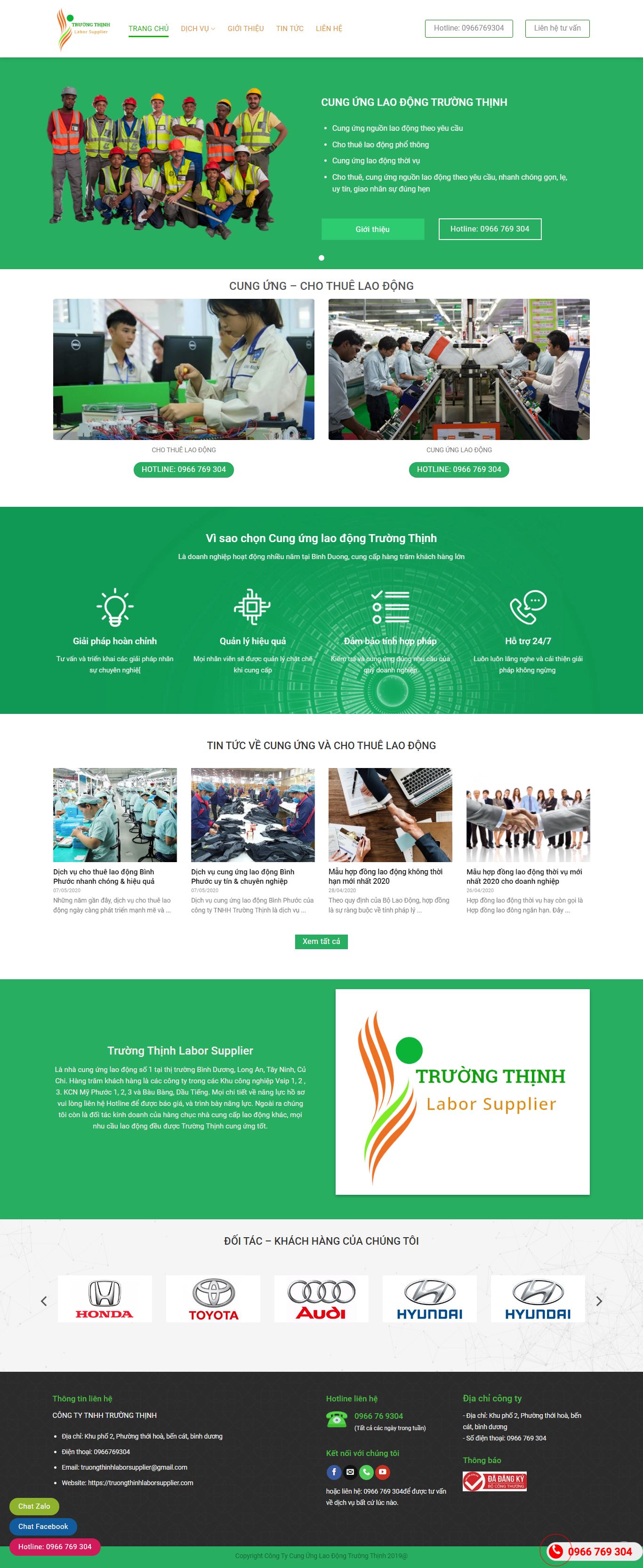 [dichvulaodongthoidai] Thiết kế Website Web việc làm - truongthinhlaborsuppliercom