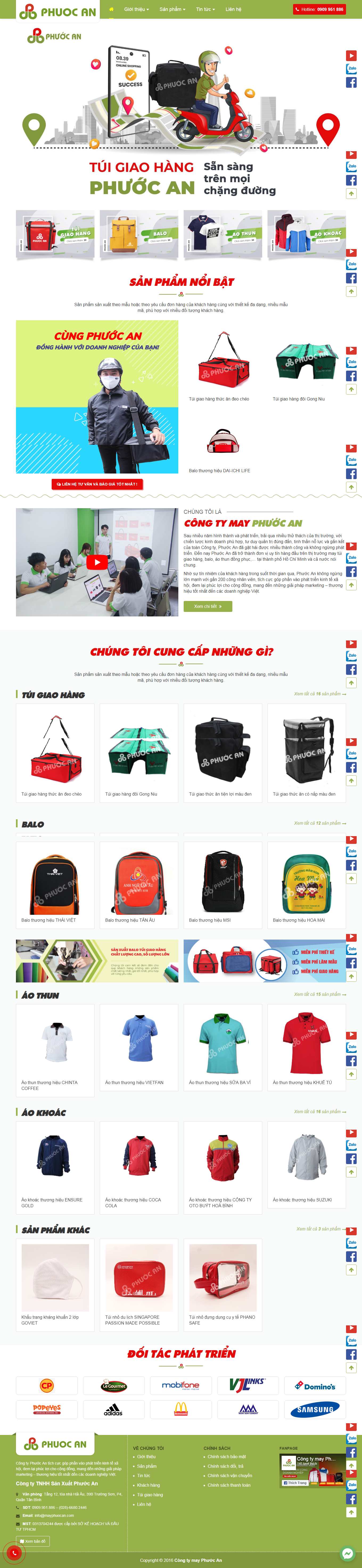[printstyle] Thiết kế Website Web may áo thun - mayphuocancom