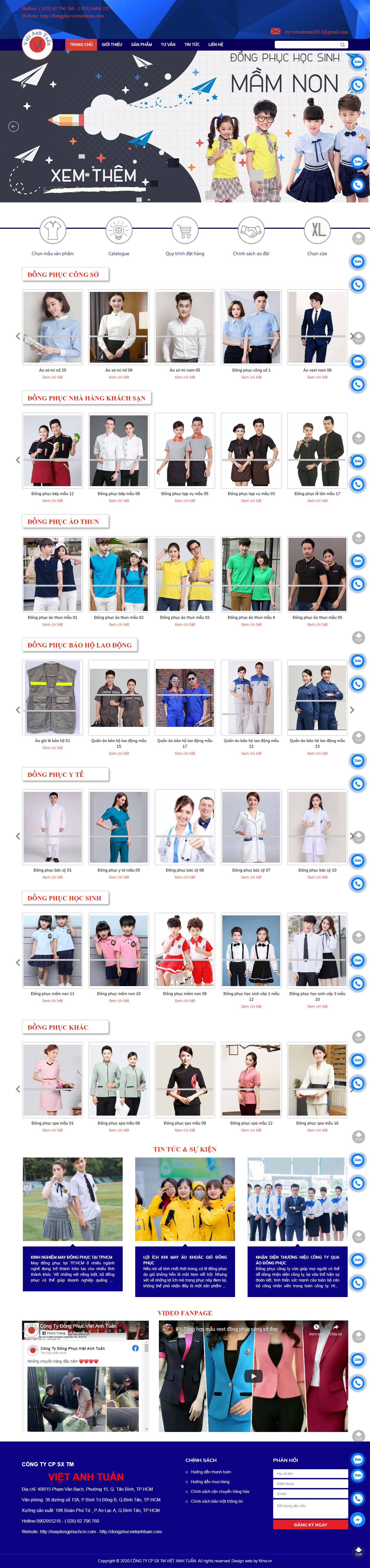 [printstyle] Thiết kế Website Web may áo thun - dongphucvietanhtuancom