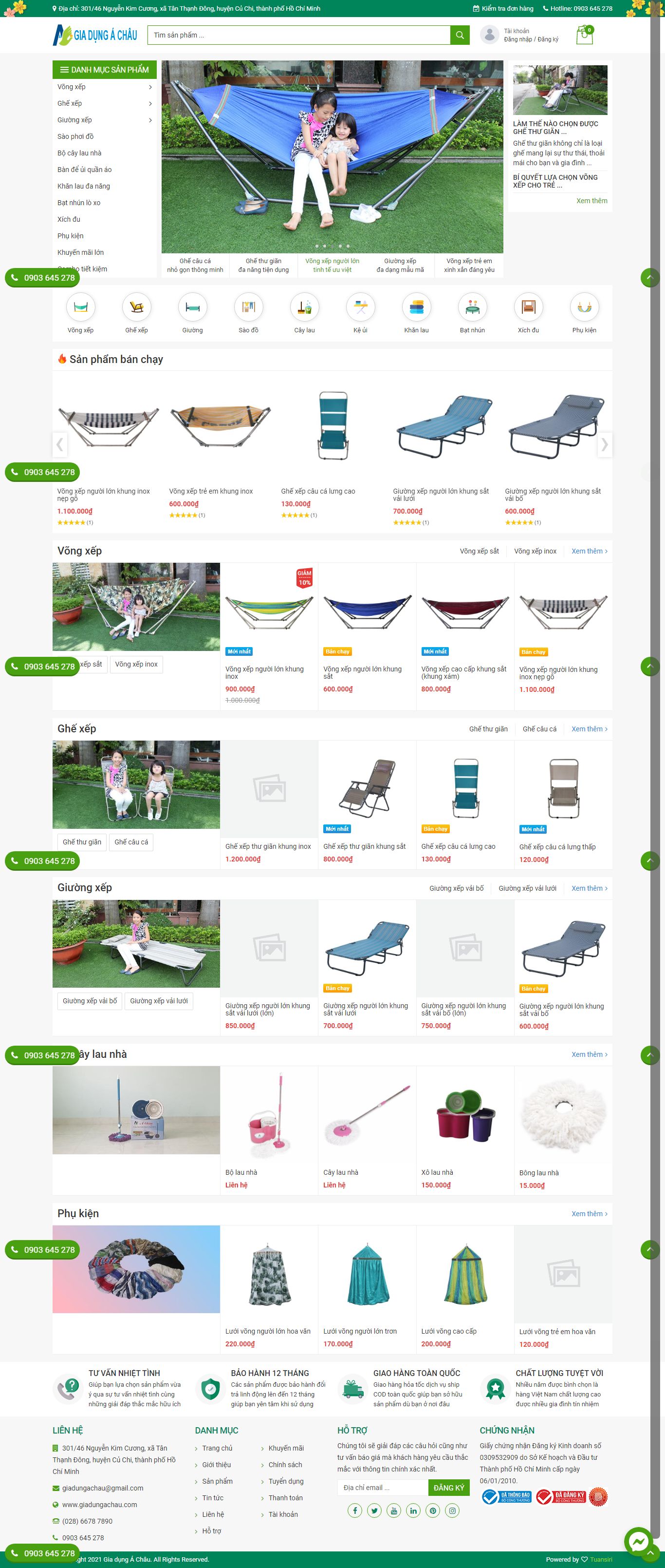 [sunhouse] Thiết kế Website Web đồ gia dụng - giadungachaucom