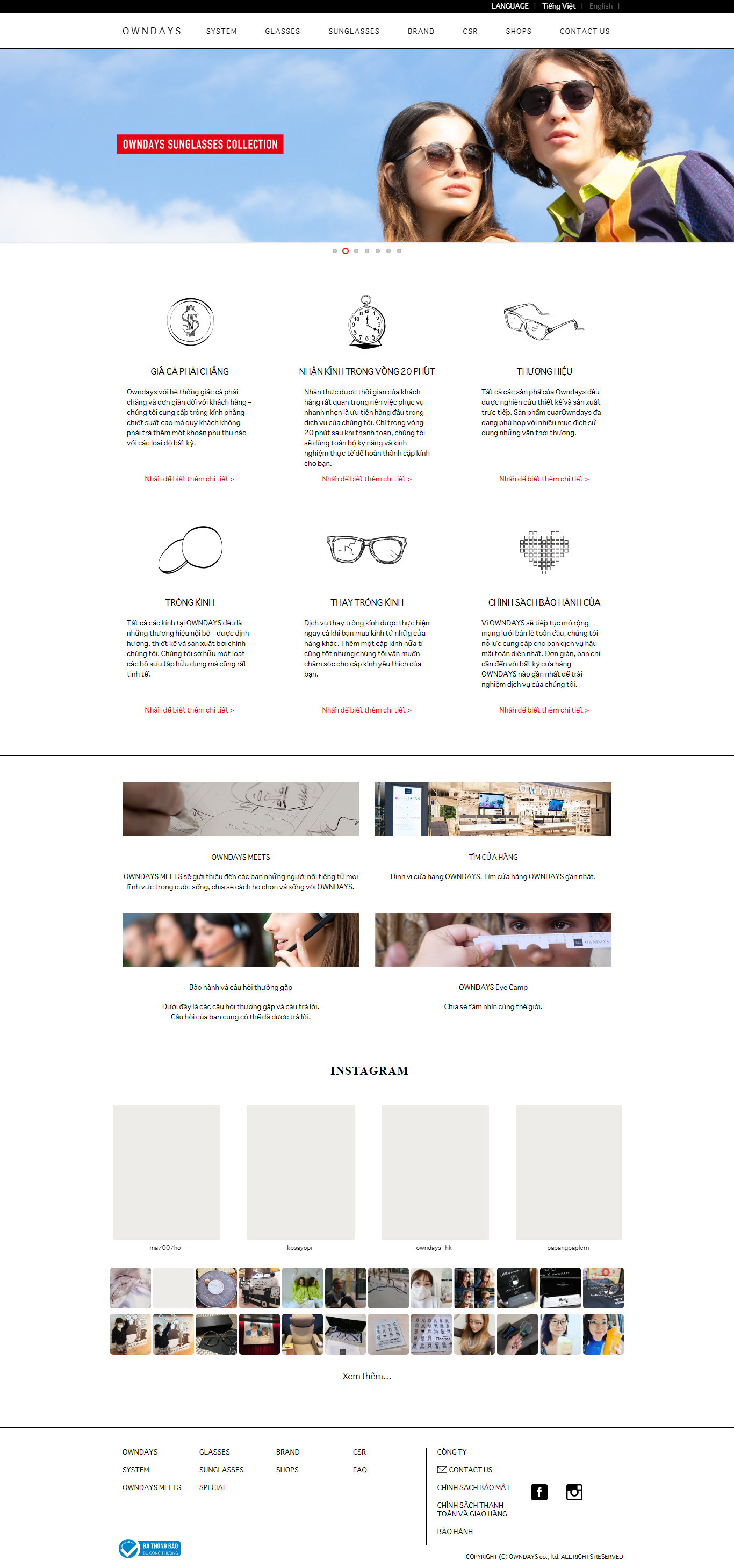 [matviet] Thiết kế Website Web kính mắt - wwwowndayscom