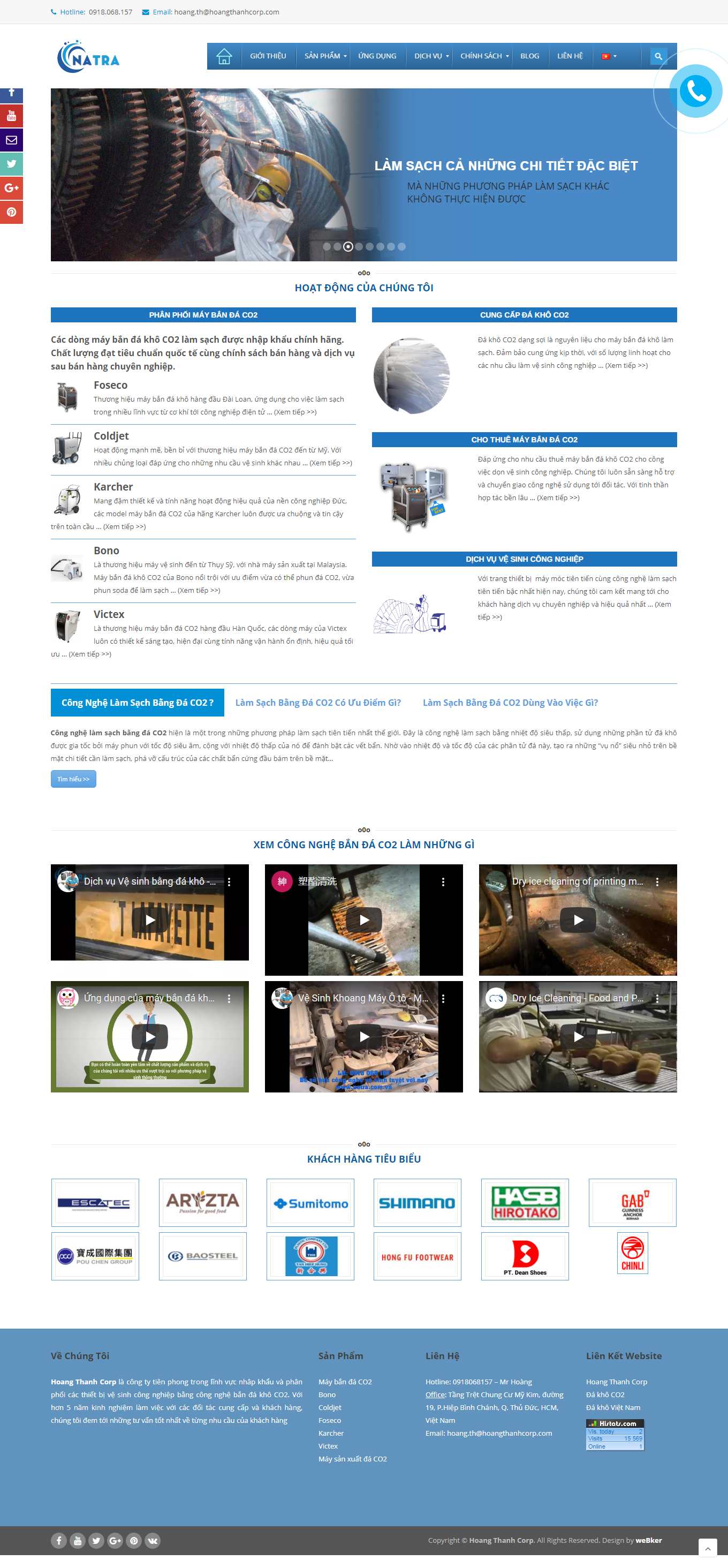 [vesinhcongnghiephoanmy] Thiết kế Website Web dịch vụ vệ sinh công nghiệp - natracomvn
