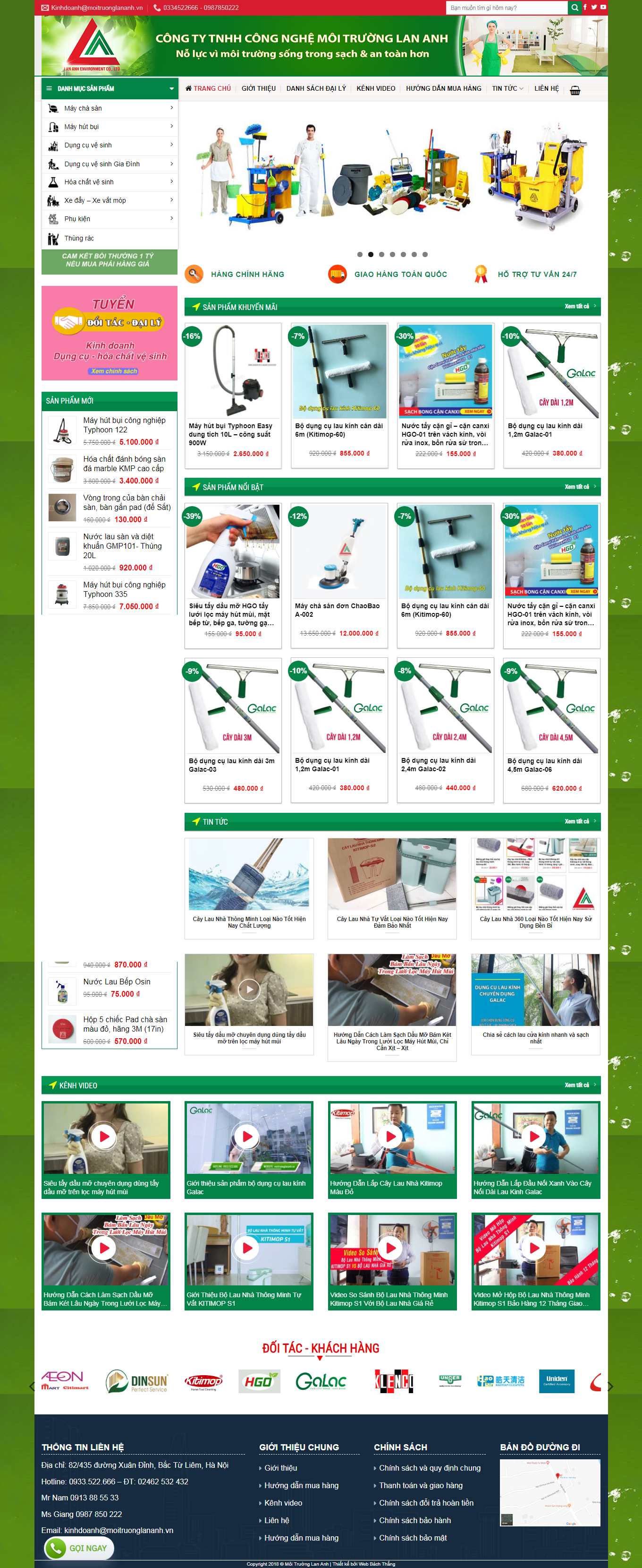 [vesinhcongnghiephoanmy] Thiết kế Website Web dịch vụ vệ sinh công nghiệp - moitruonglananhvn