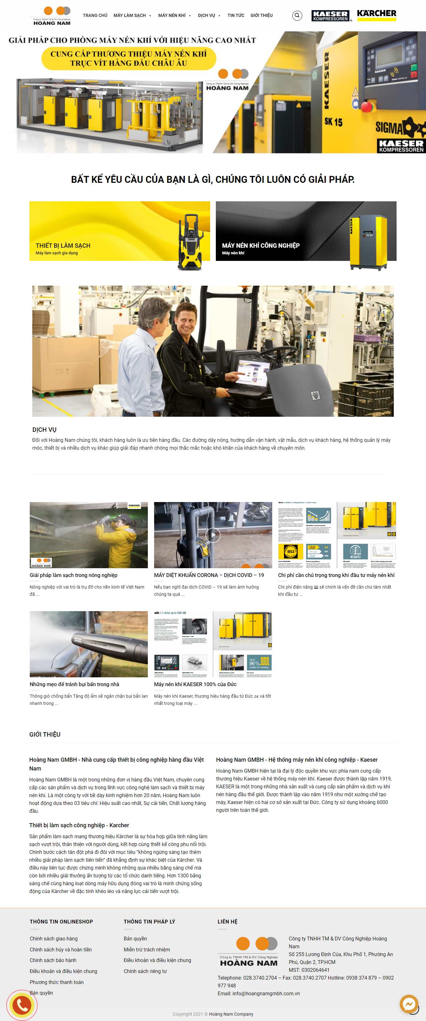 [vesinhcongnghiephoanmy] Thiết kế Website Web dịch vụ vệ sinh công nghiệp - hoangnamgmbhcomvn