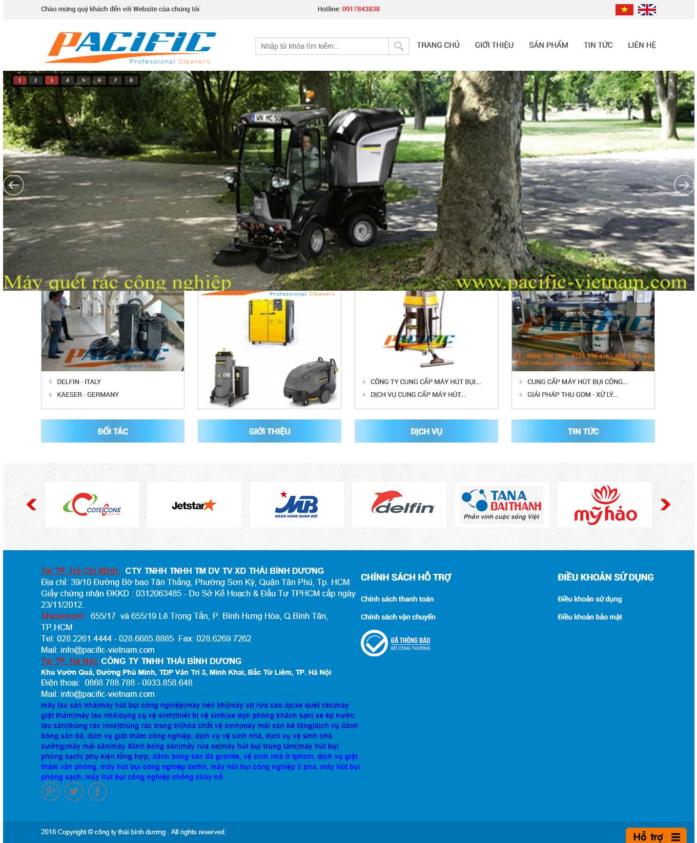 [vesinhcongnghiephoanmy] Thiết kế Website Web dịch vụ vệ sinh công nghiệp - pacific-vietnamcom