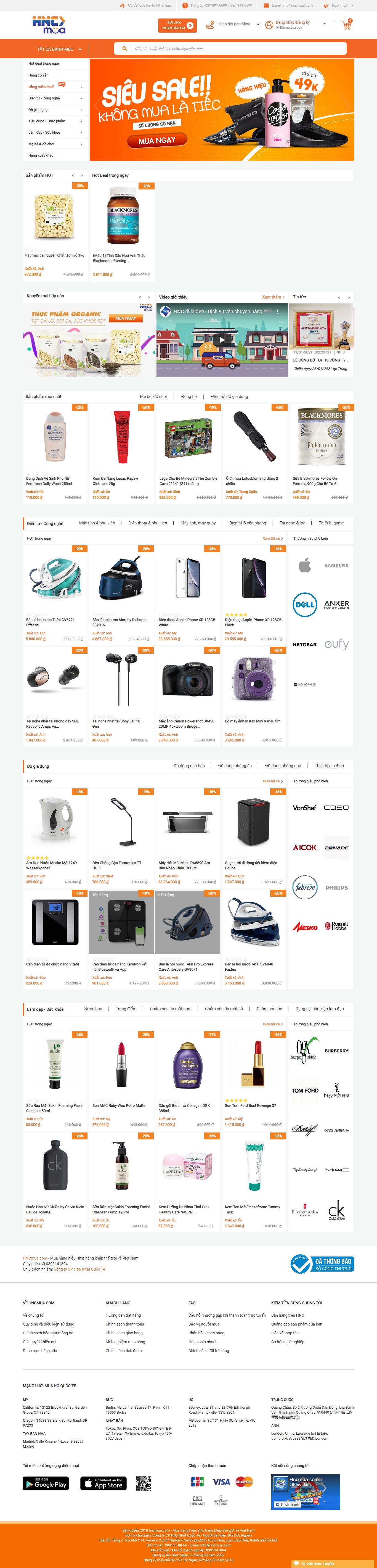 [xanhlo] Thiết kế Website Web order hàng hóa - wwwhncmuacom