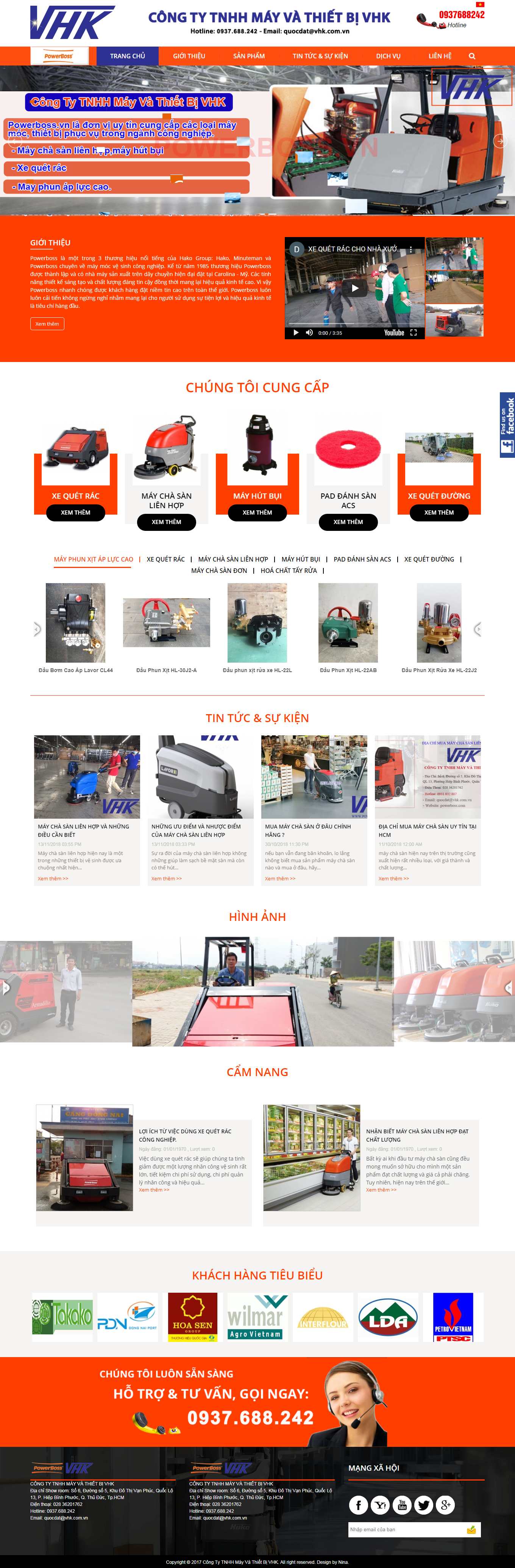 [vesinhcongnghiephoanmy] Thiết kế Website Web dịch vụ vệ sinh công nghiệp - powerbossvn