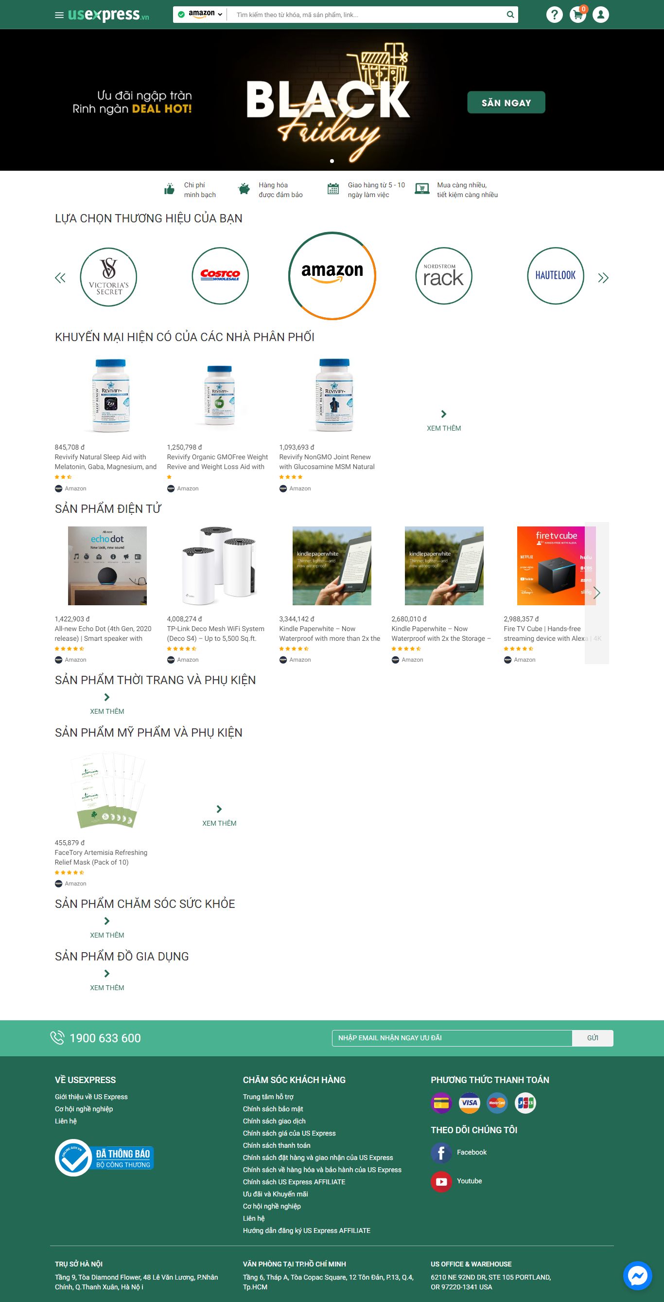 [xanhlo] Thiết kế Website Web order hàng hóa - usexpressvn