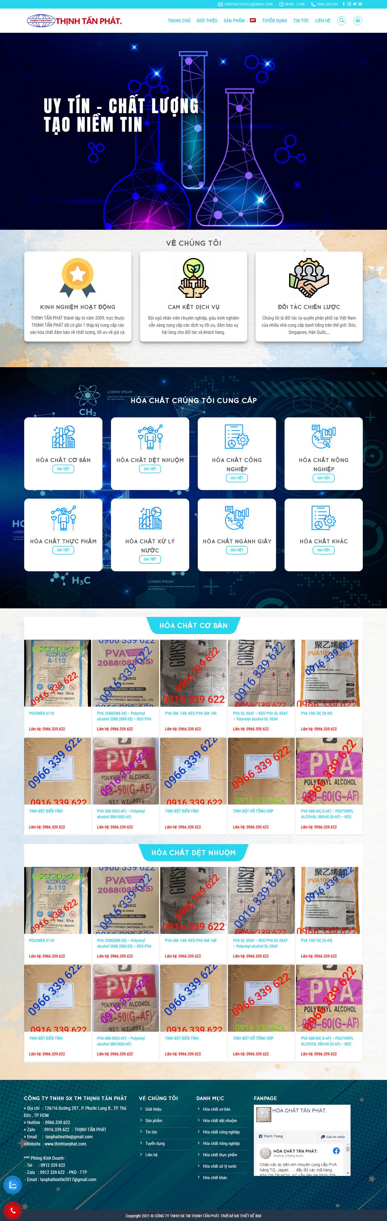 [hoachatcongnghiep] Thiết kế Website Web Hóa Chất Công Nghiệp - thinhtanphatcom