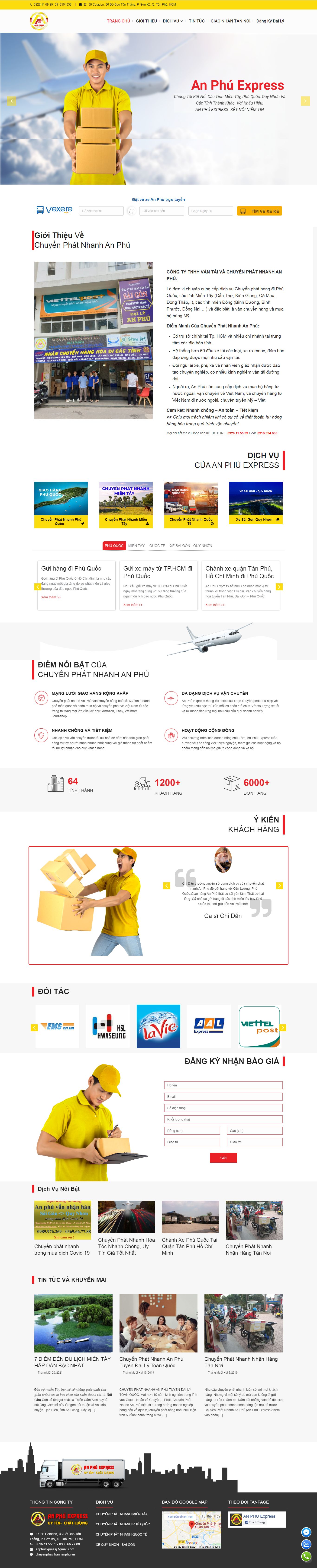 Thiết kế Website Web ship hàng - chuyenphatnhanhanphuvn