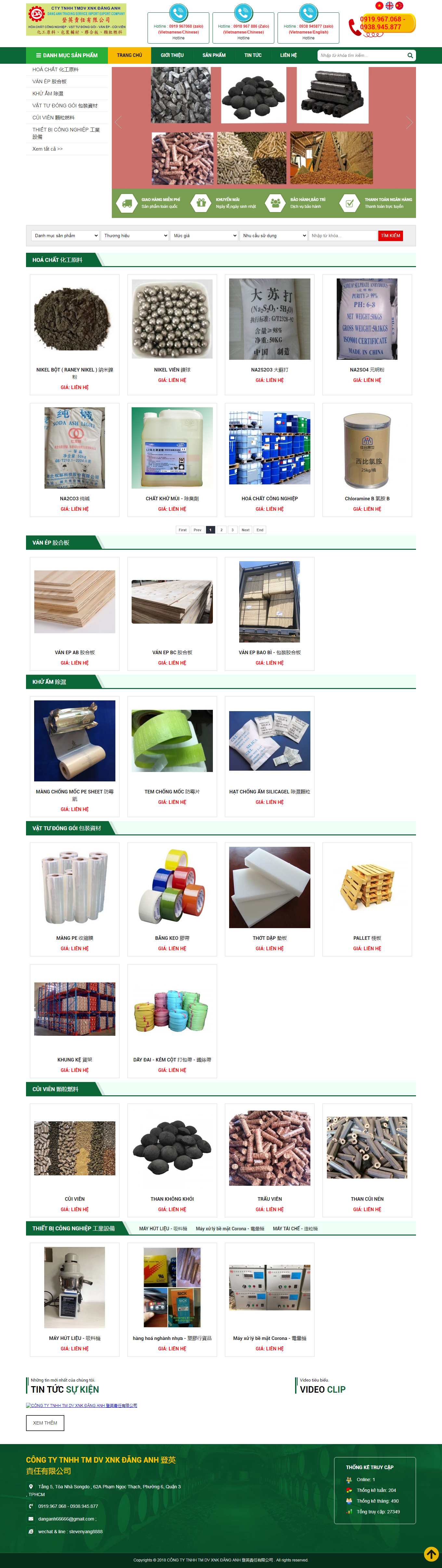 [hoachatcongnghiep] Thiết kế Website Web Hóa Chất Công Nghiệp - danganhvncom