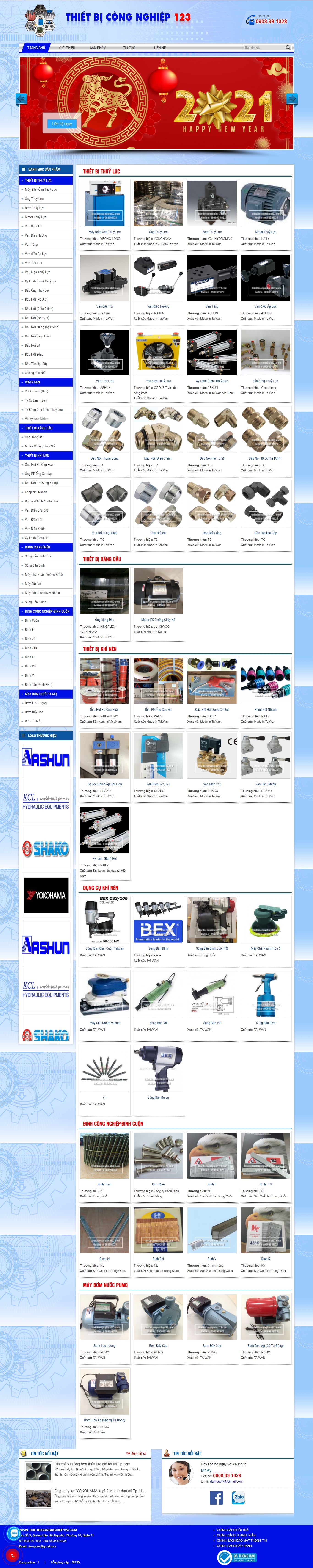 [noithatkienan] Thiết kế Website Web cửa hàng - thietbicongnghiep123com