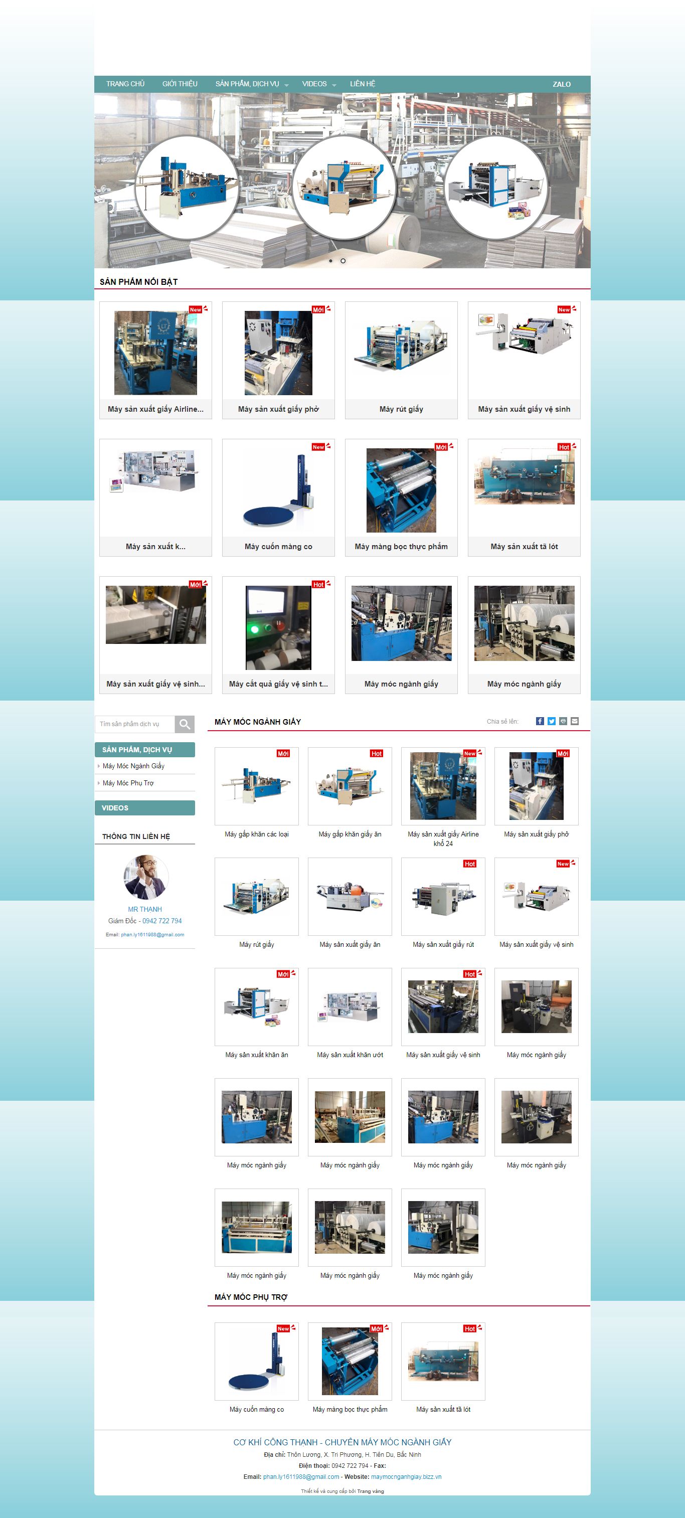 [thietbimaygiay] Thiết kế Website Web nhà máy - maymocnganhgiaybizzvn